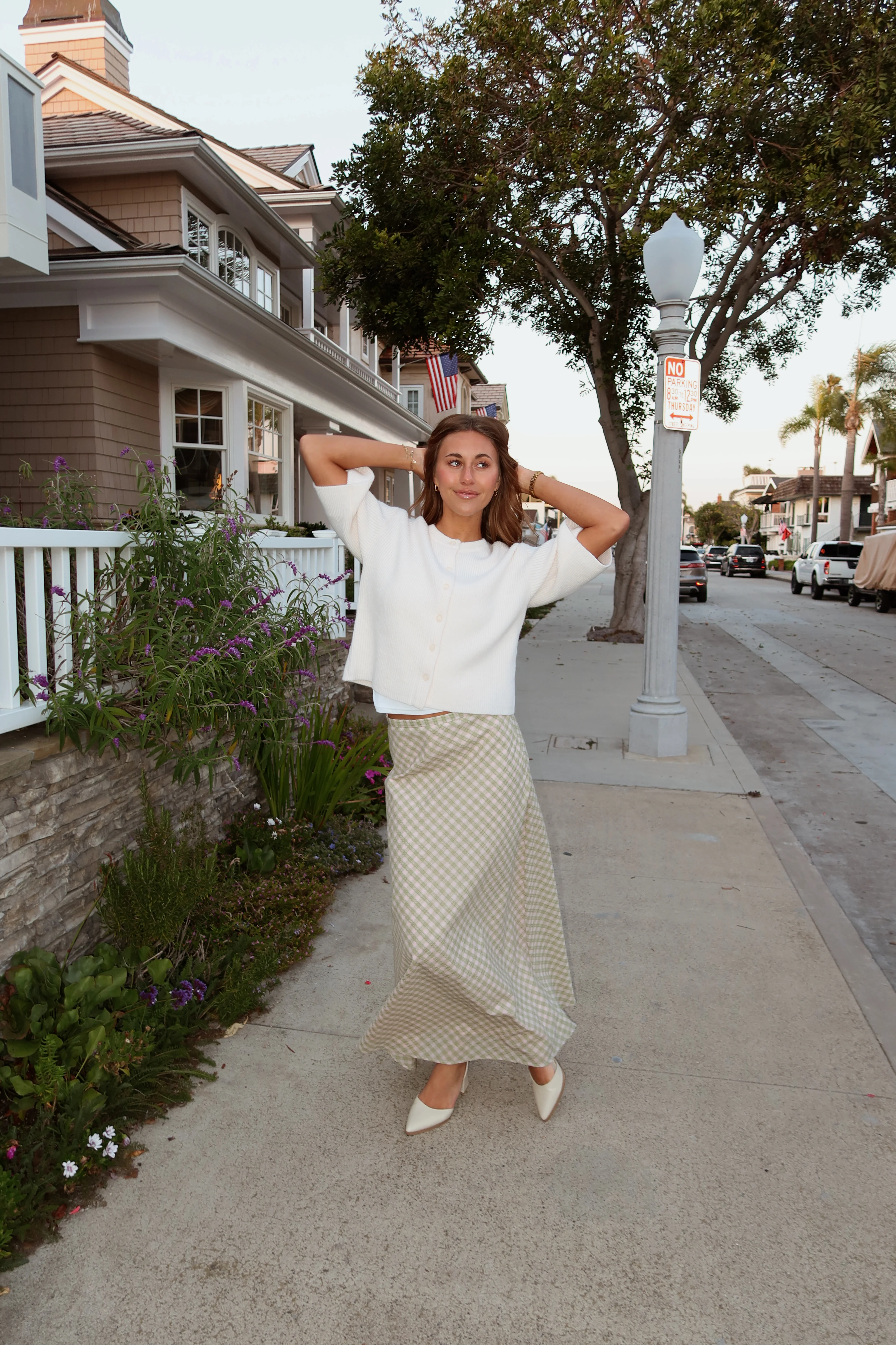 Adelaide Plaid Skirt in Pink - Image 5