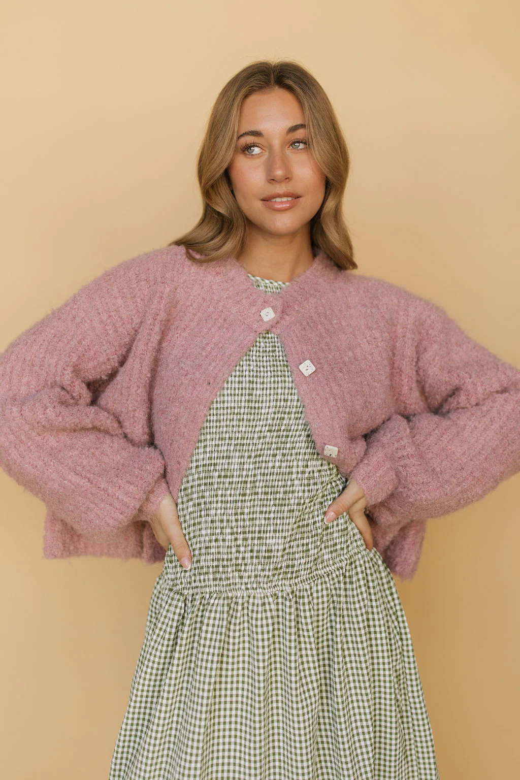 Annabelle Gingham Maxi in Green - Image 7