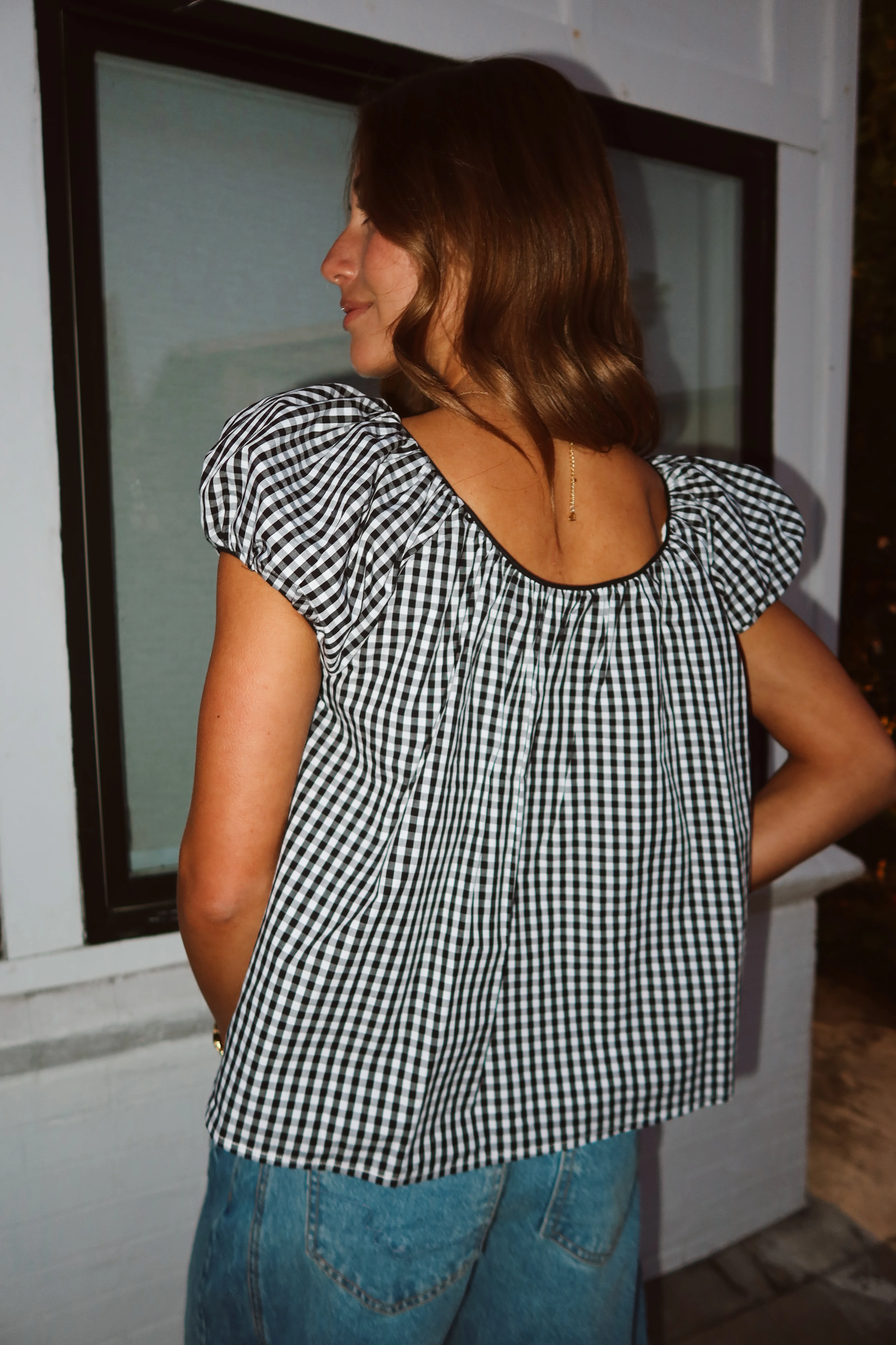 Aspyn Gingham Blouse - Image 2