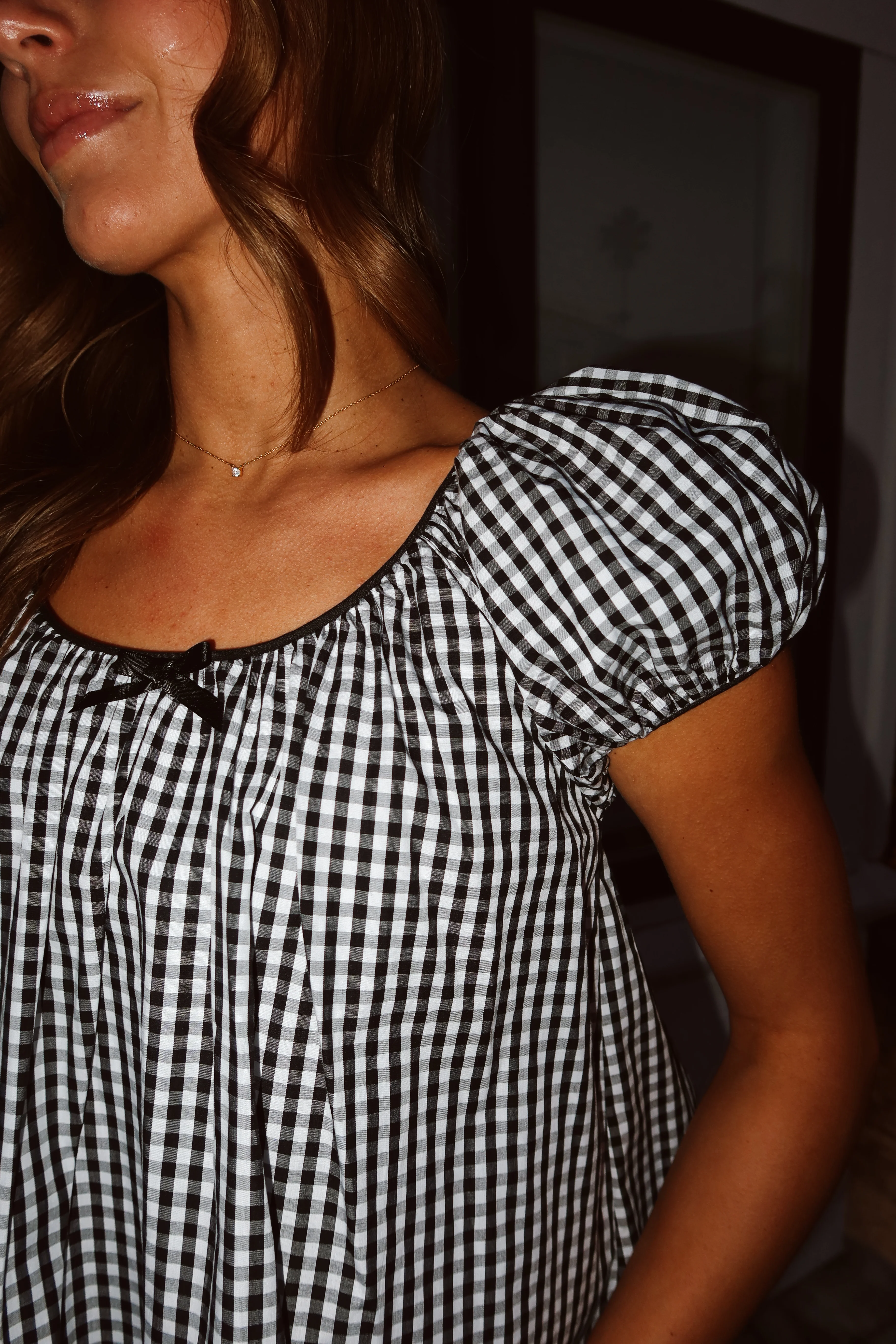 Aspyn Gingham Blouse - Image 3