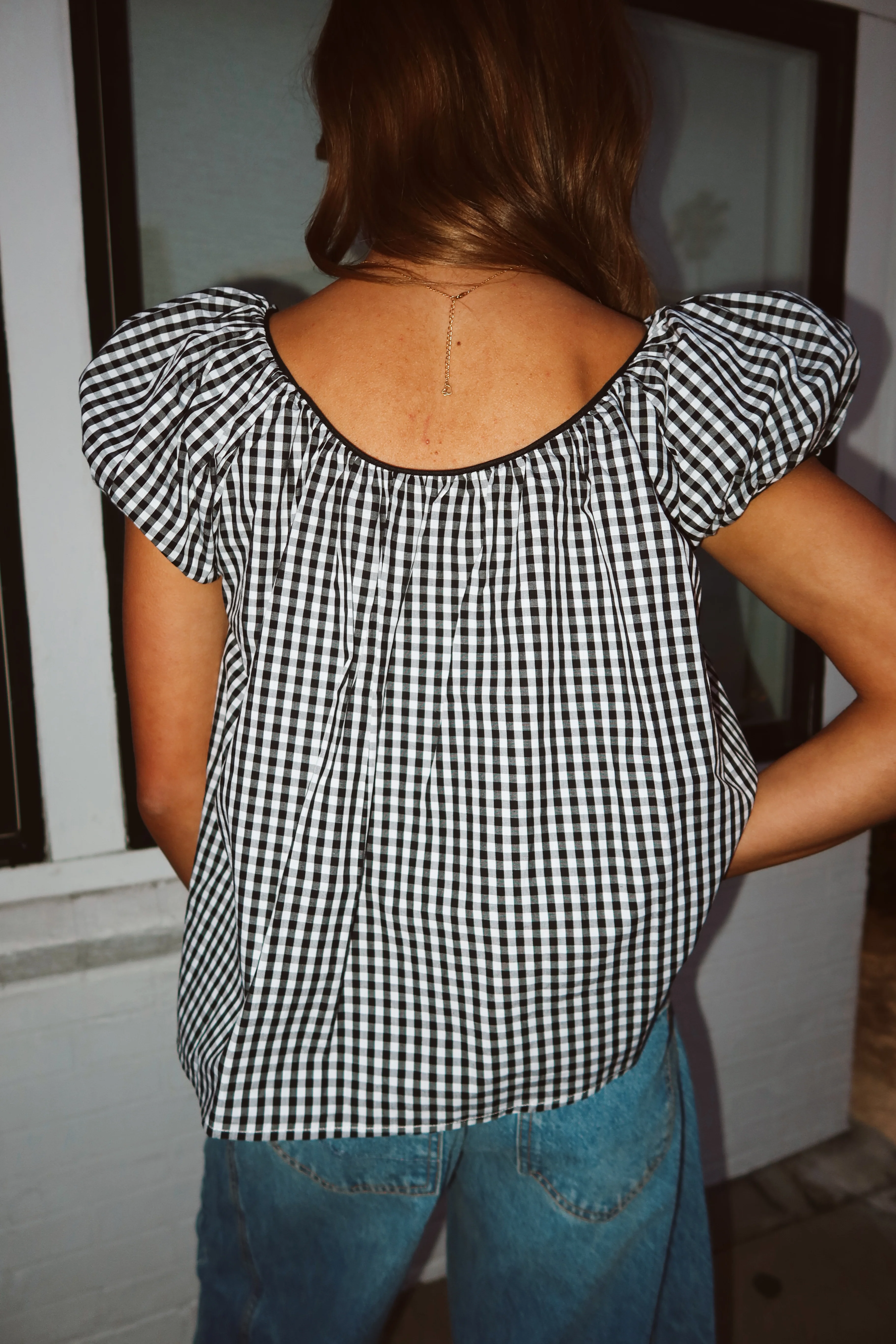 Aspyn Gingham Blouse - Image 5