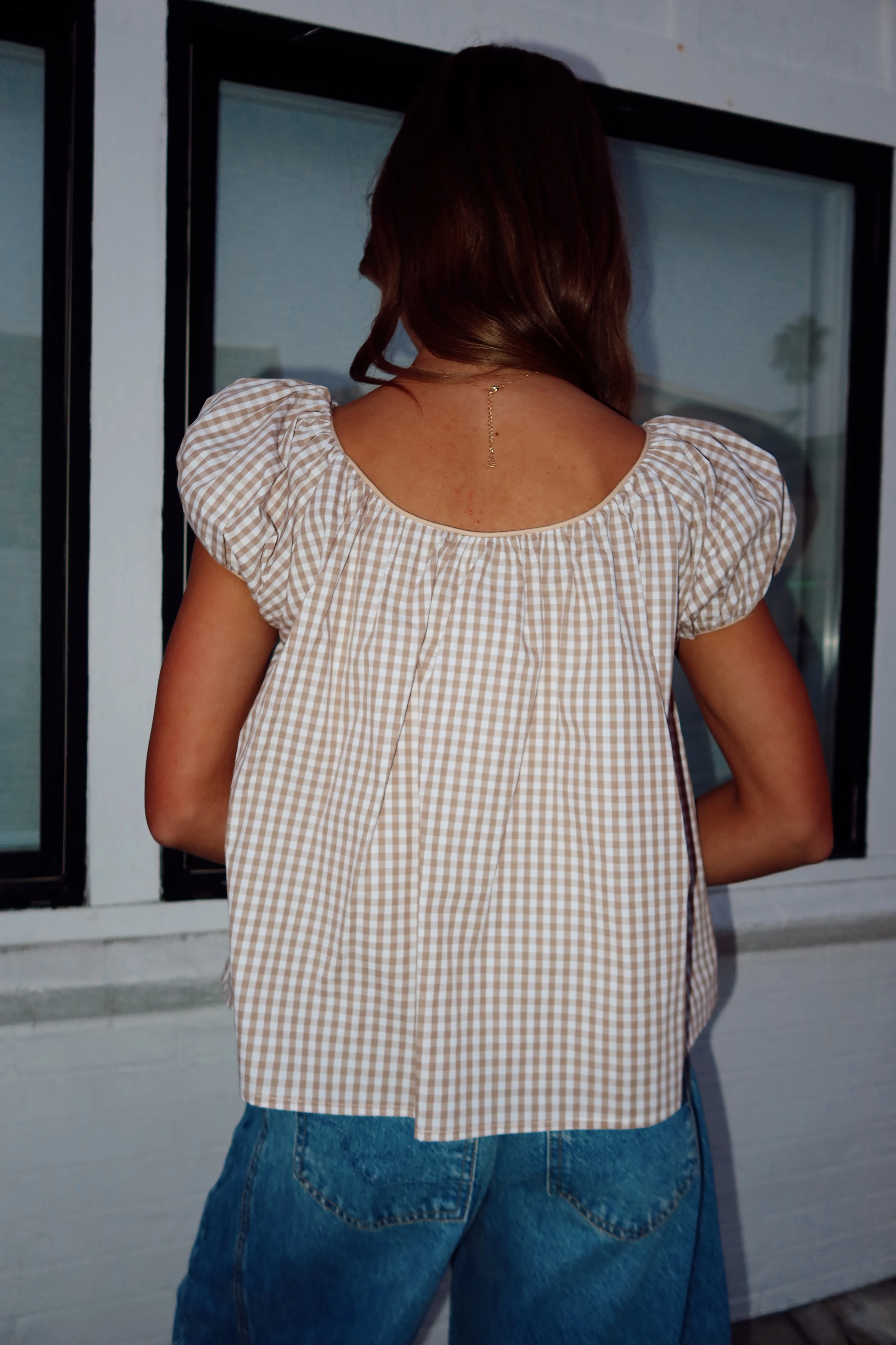 Aspyn Gingham Blouse - Image 8