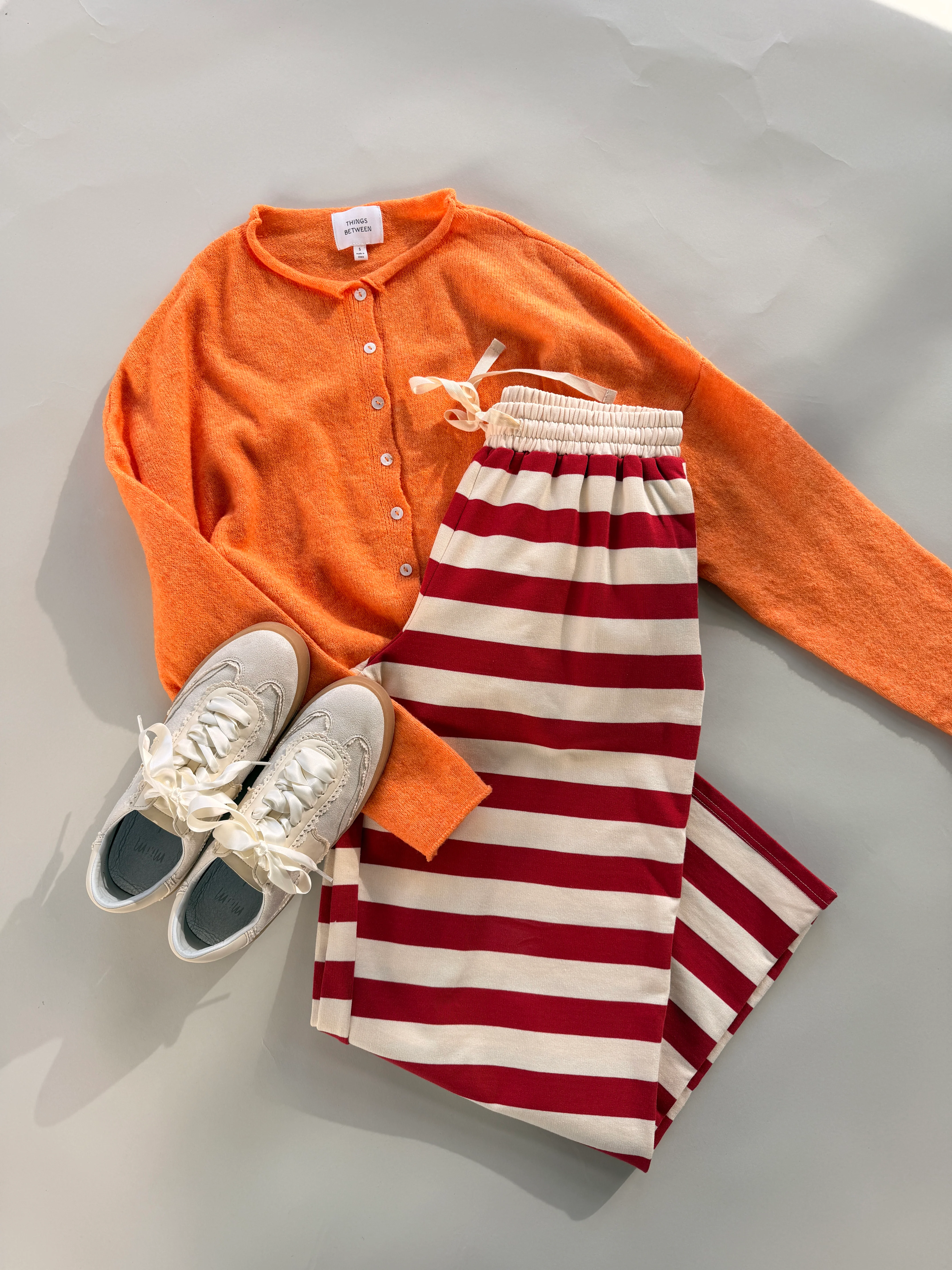 FINAL SALE - Benji Stripe Pants in Red - Image 4