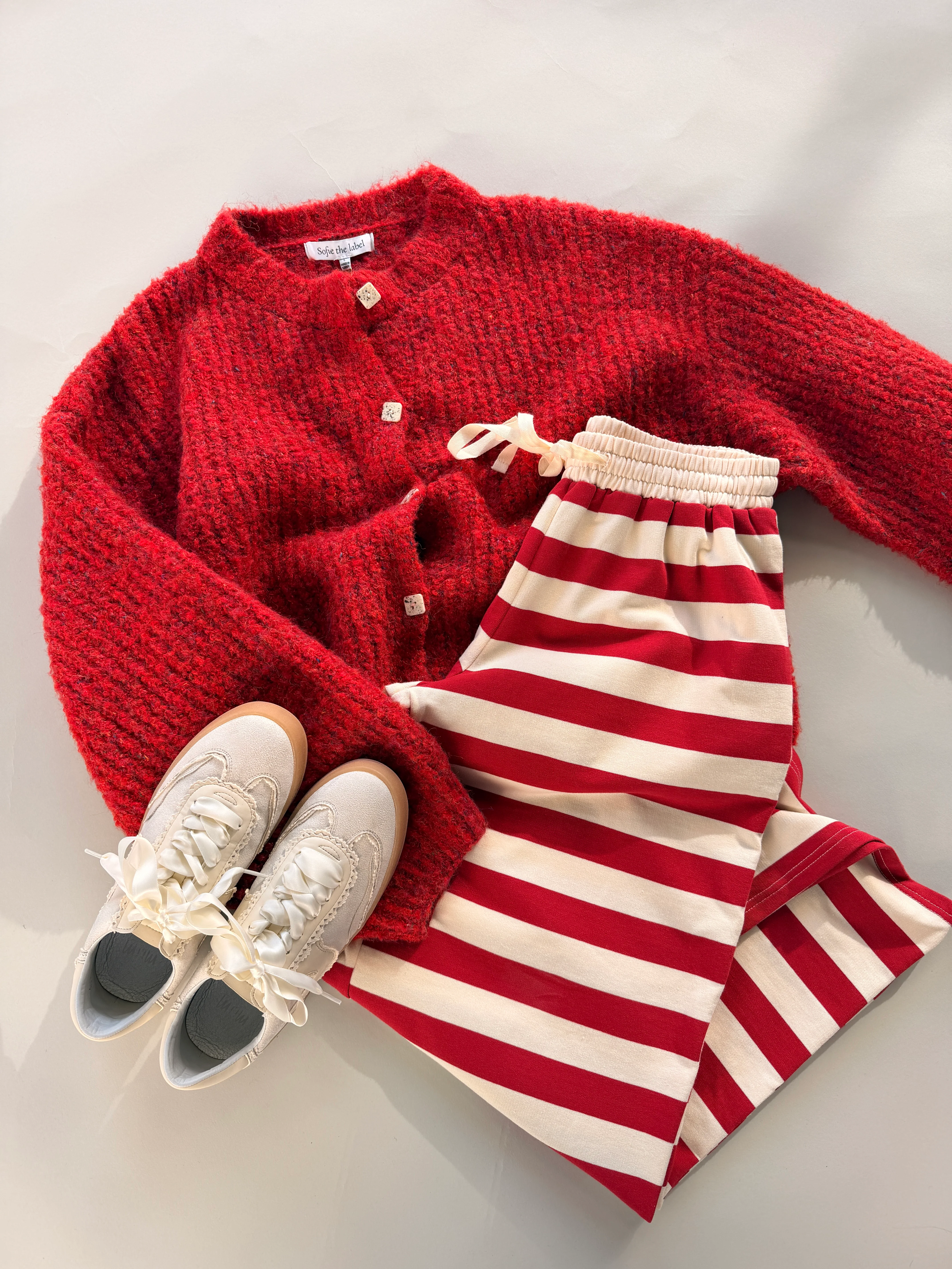 FINAL SALE - Benji Stripe Pants in Red - Image 5