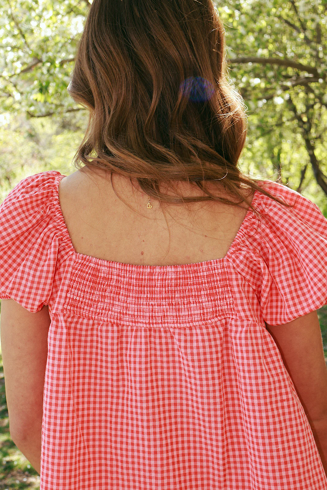 Berries & Cream Gingham Blouse - Image 5