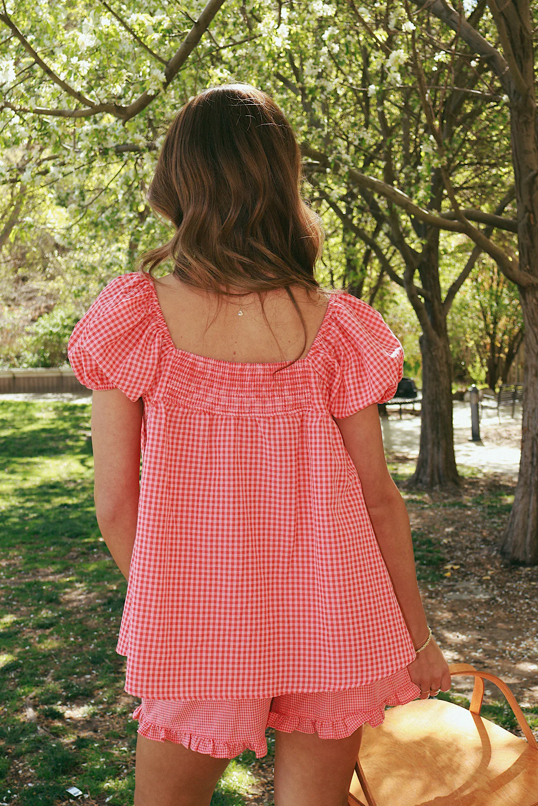 Berries & Cream Gingham Blouse - Image 8