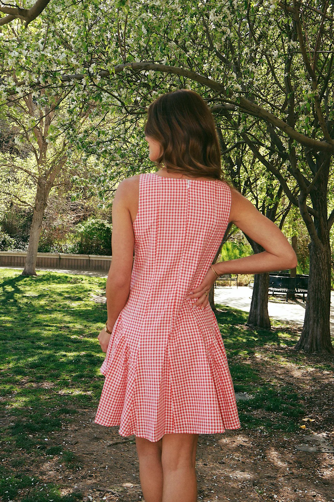 Berry Sweet Gingham Dress - Image 6