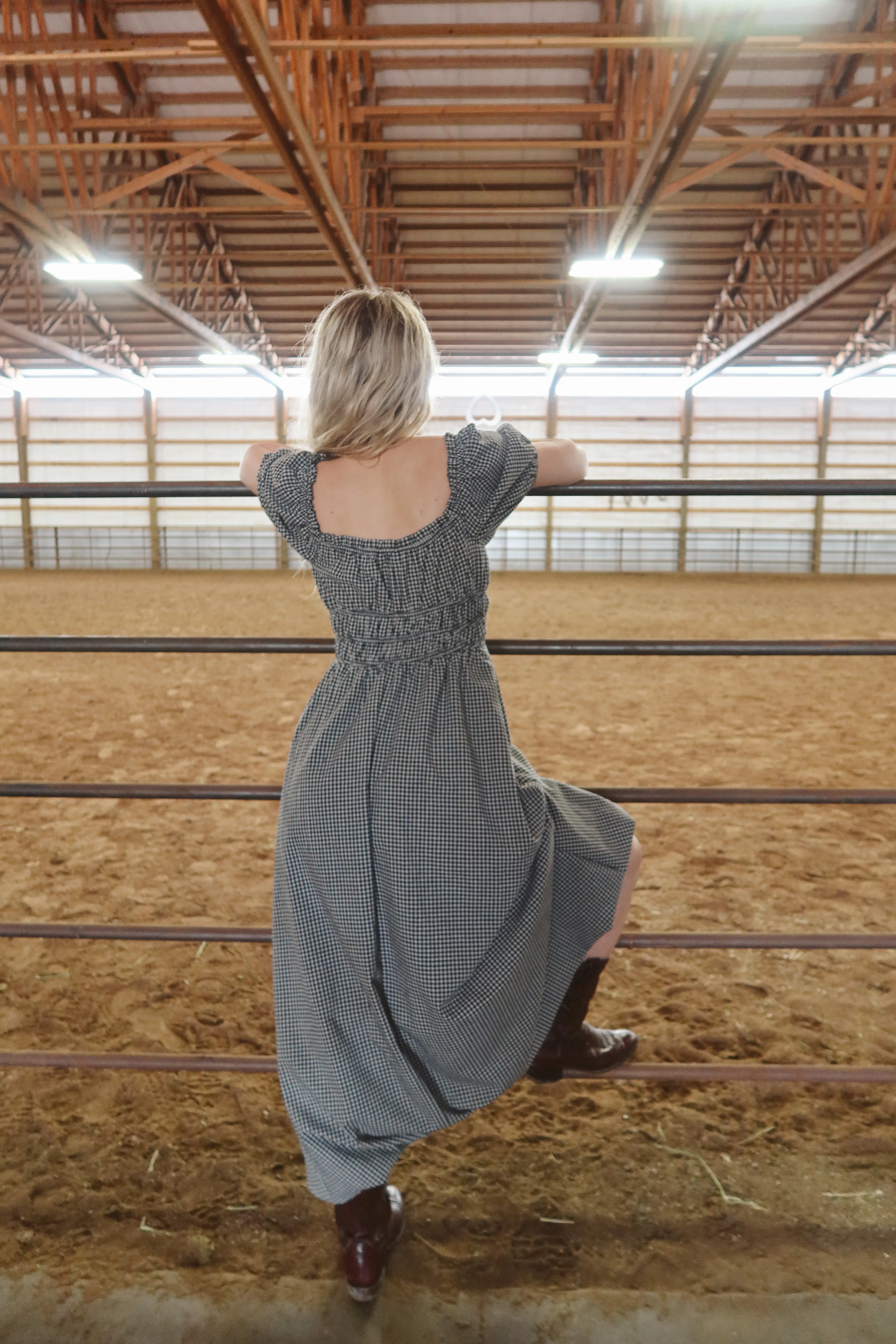 Blackberry Gingham Maxi - Image 11