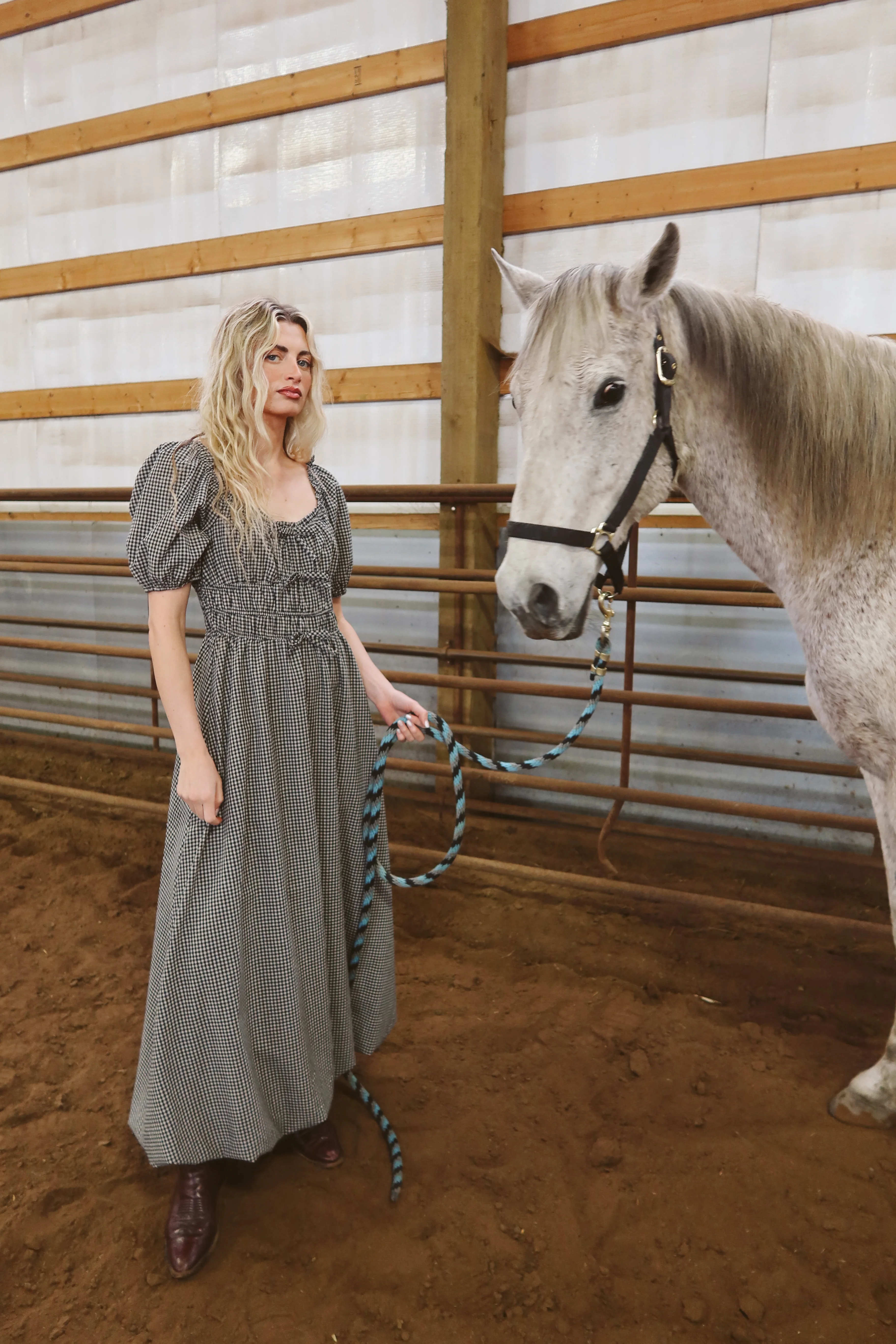 Blackberry Gingham Maxi - Image 13