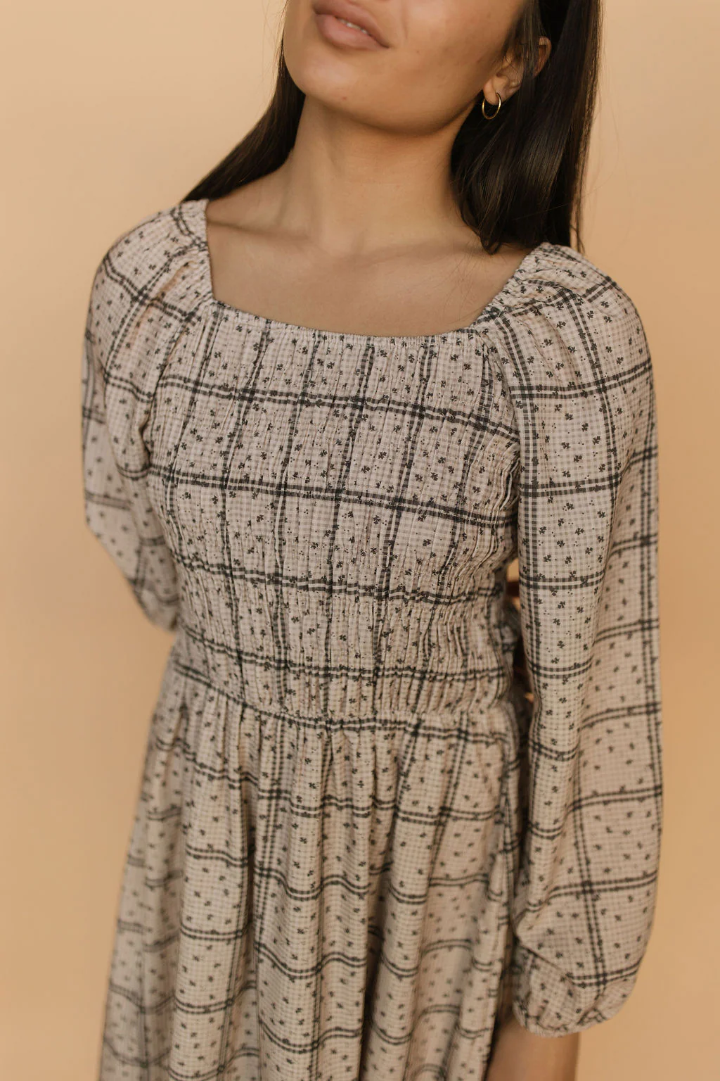 Blakely Plaid Smocked Dress - Image 3