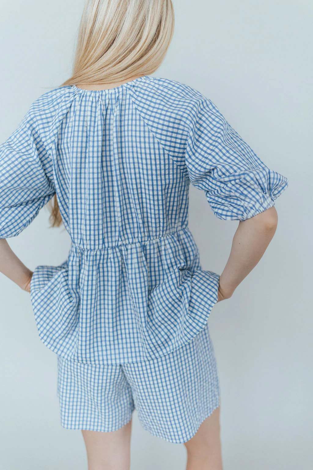 Blueberry Fields Gingham Tie Top - Image 9