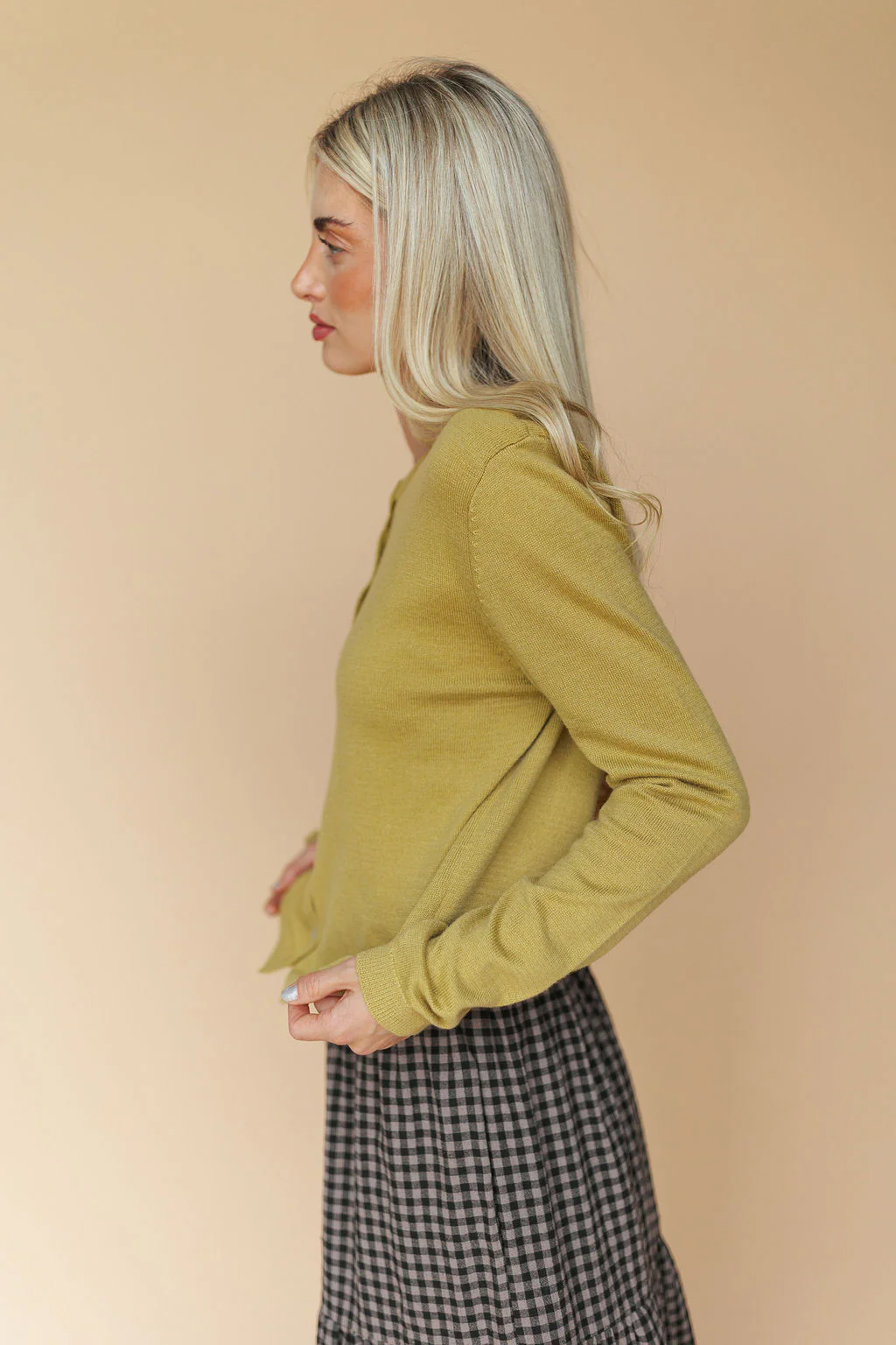Blythe Cardigan in Chartreuse - Image 4