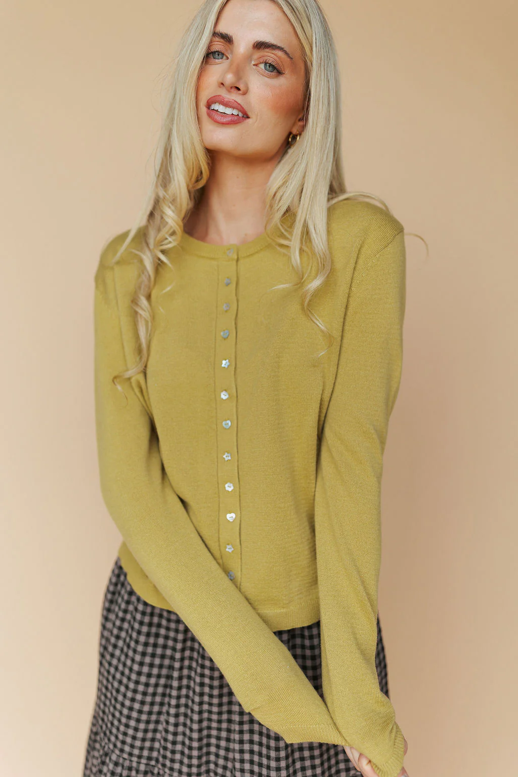 Blythe Cardigan in Chartreuse - Image 6