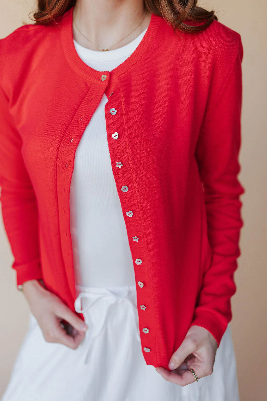 FINAL SALE - Blythe Cardigan in Red - Image 3