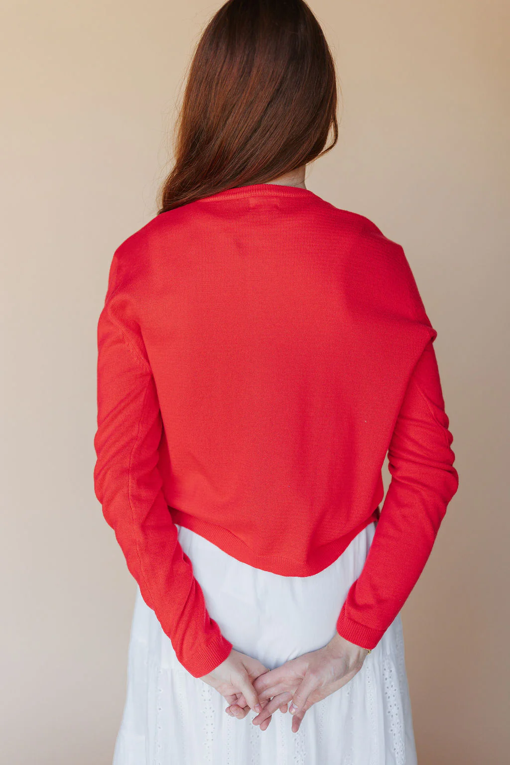 FINAL SALE - Blythe Cardigan in Red - Image 6