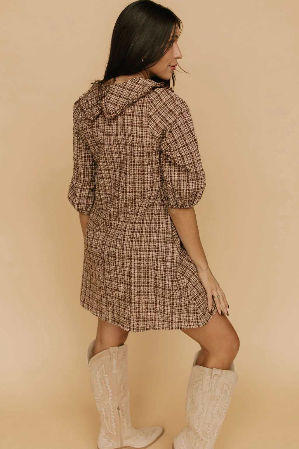 Camden Plaid Shift Dress - Image 5