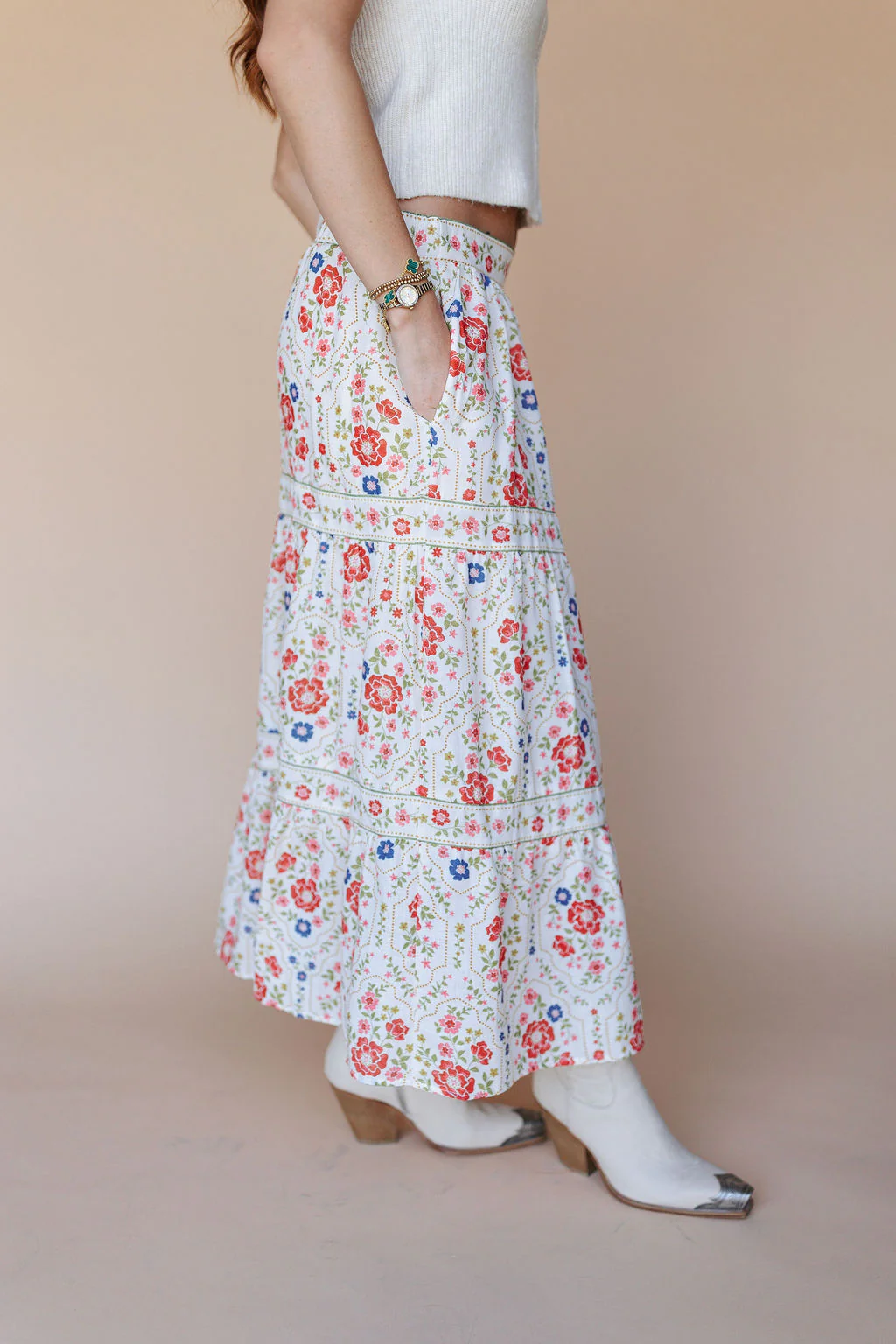 Cecilia Floral Skirt - Image 3