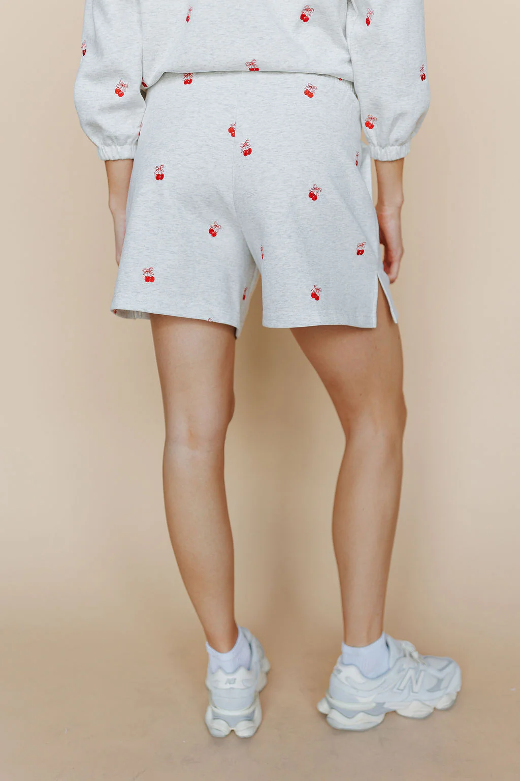 FINAL SALE - Cherry Bow Embroidered Shorts - Image 3