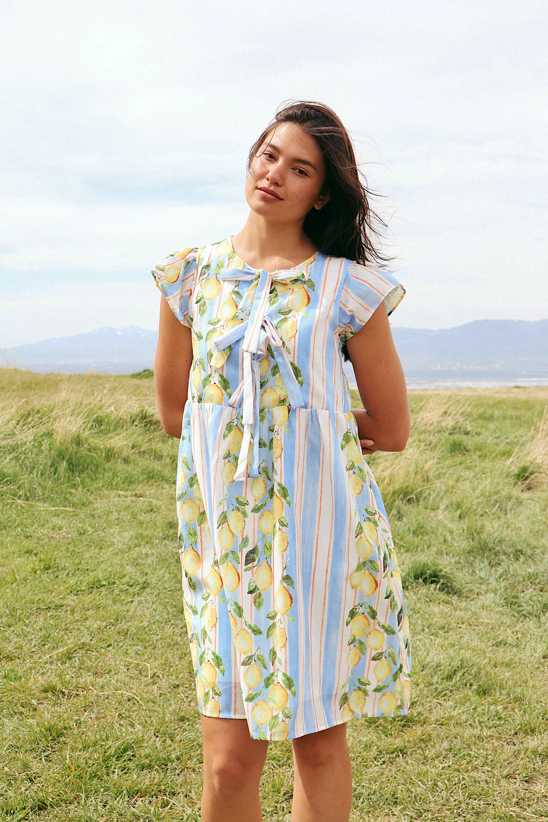 Citrus Stripe Dress - Image 5