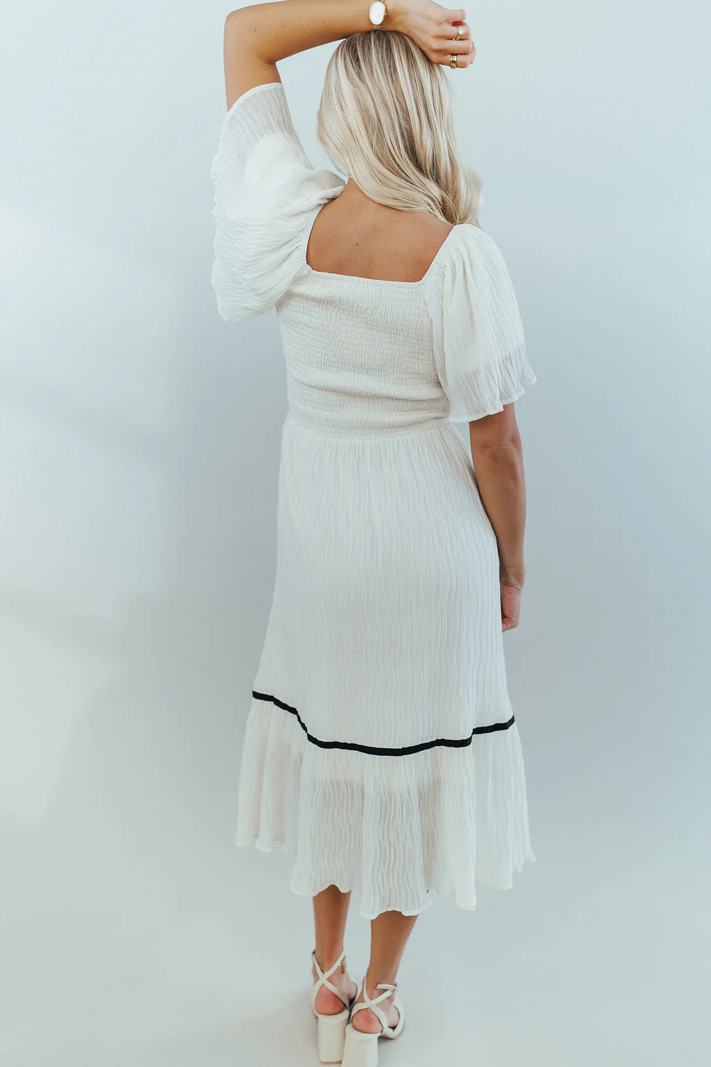 Clara Bow Midi in Ivory - Image 6