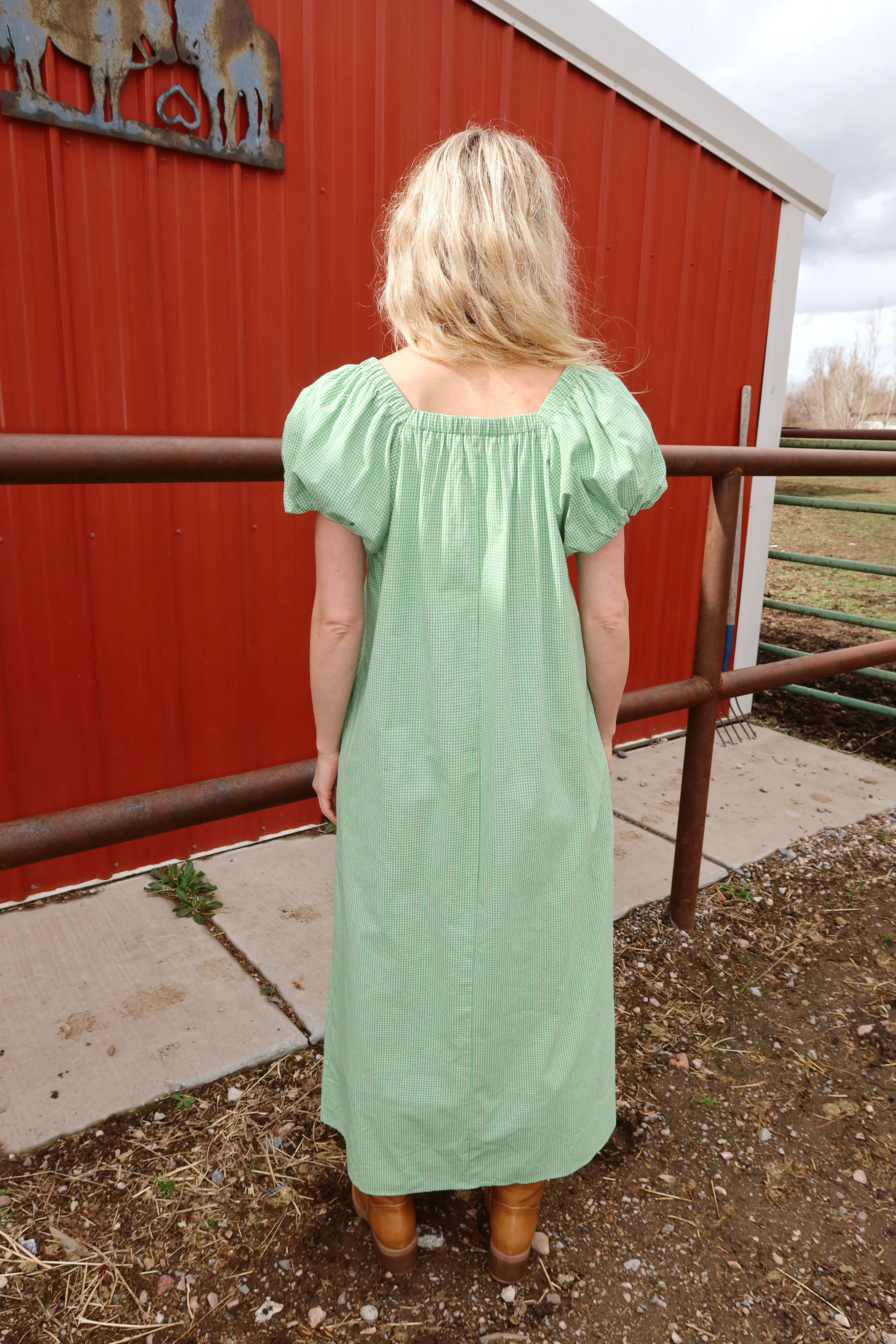 Clover Gingham Maxi - Image 5