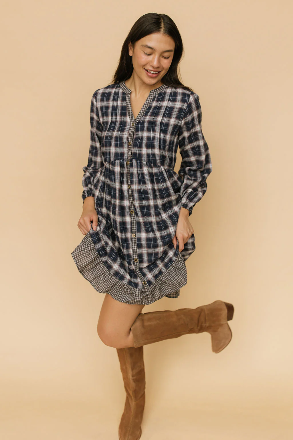 FINAL SALE - Corinne Plaid Dress - Image 4