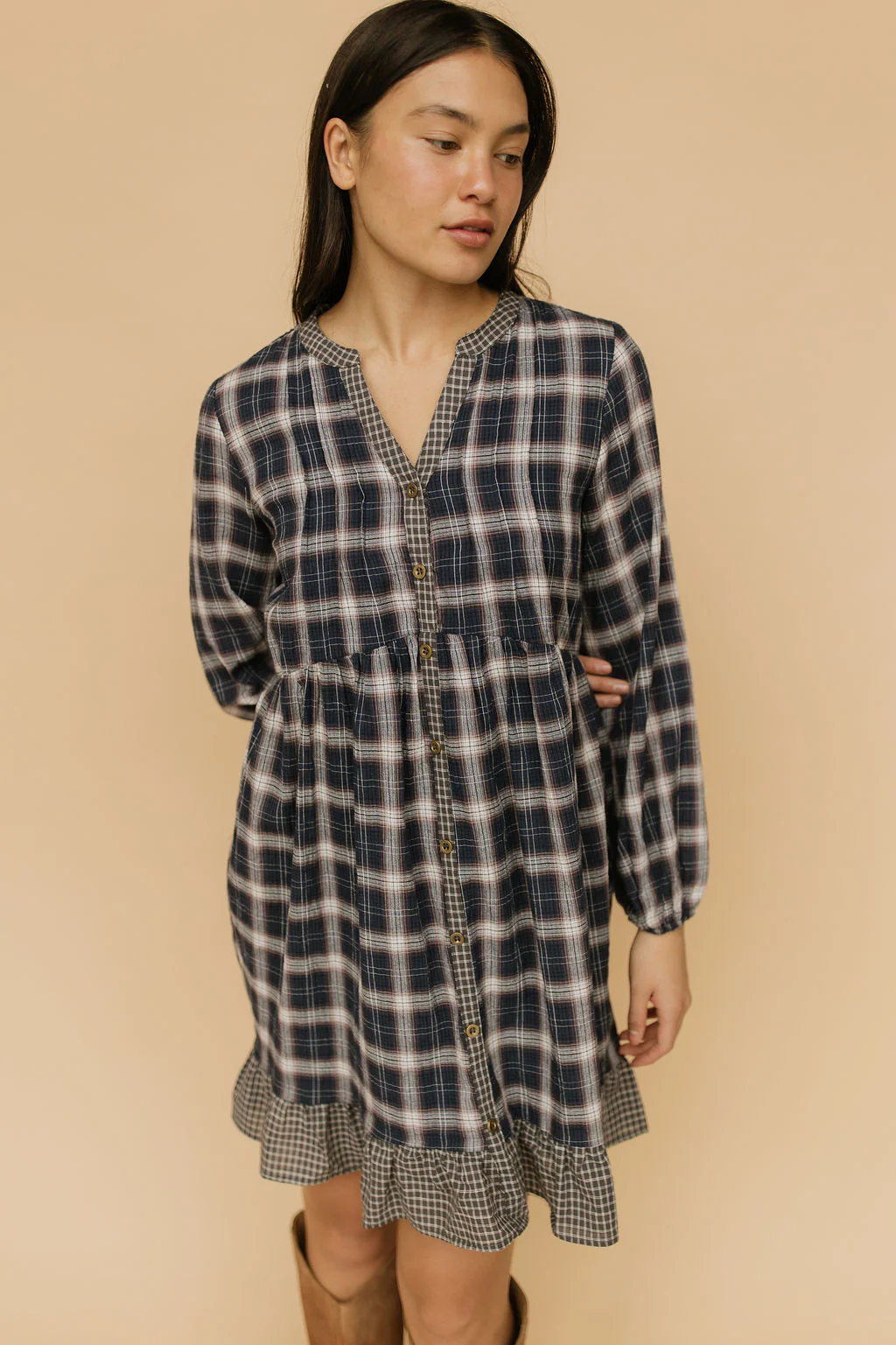FINAL SALE - Corinne Plaid Dress - Image 6