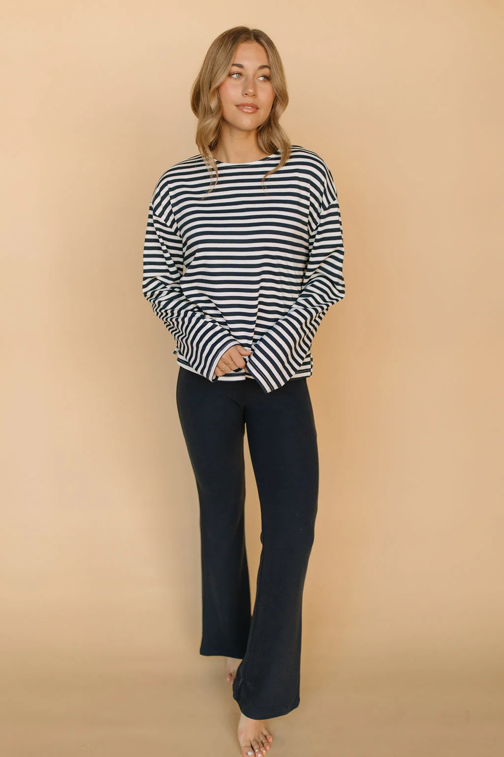 Cozy Core Fleece Pants in Navy - Image 2