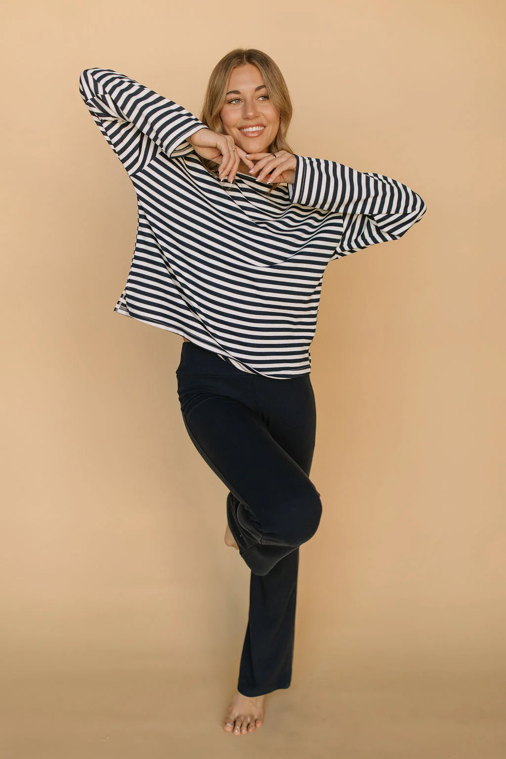 Cozy Core Fleece Pants in Navy - Image 3