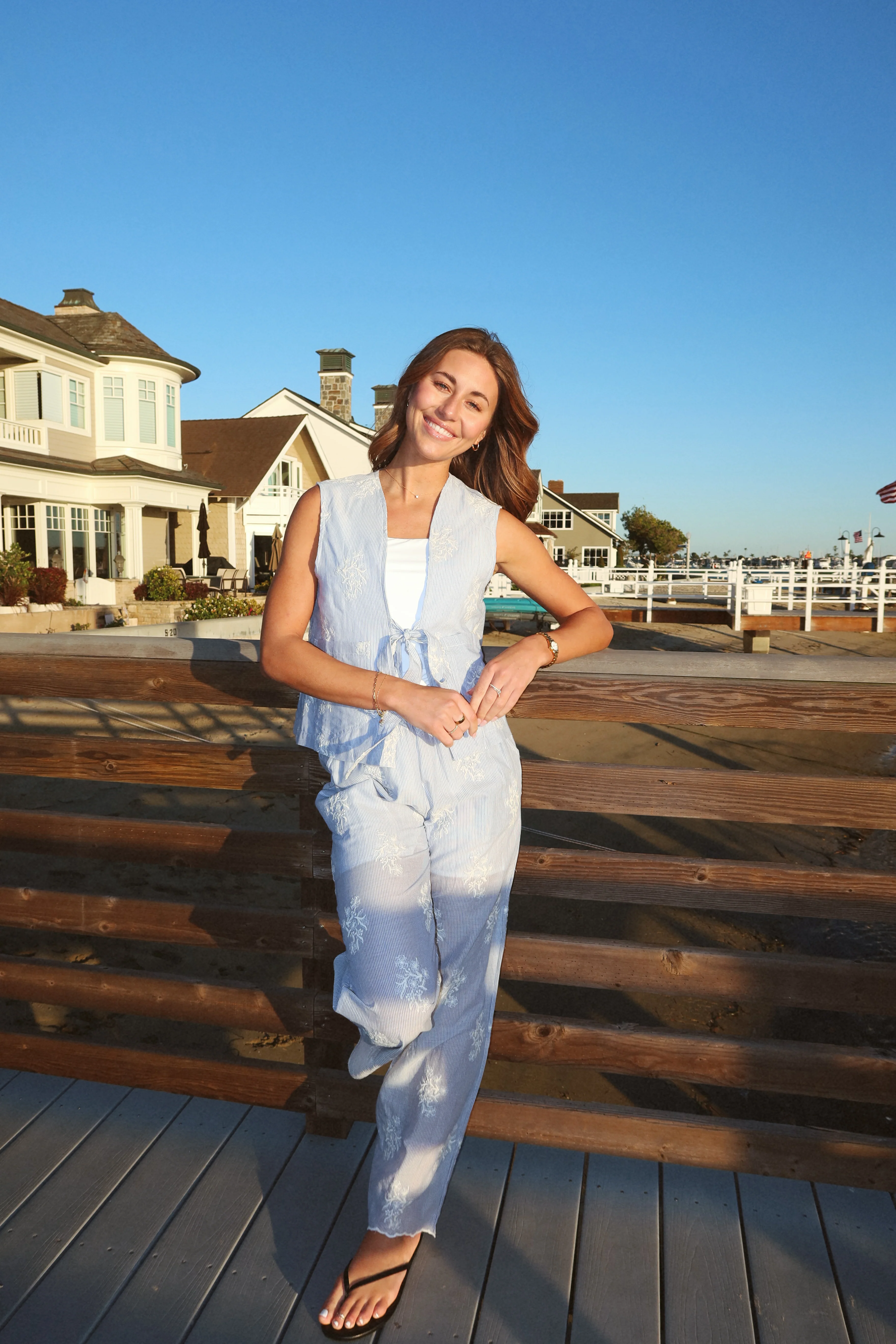 Del Mar Embroidered Pants - Image 3