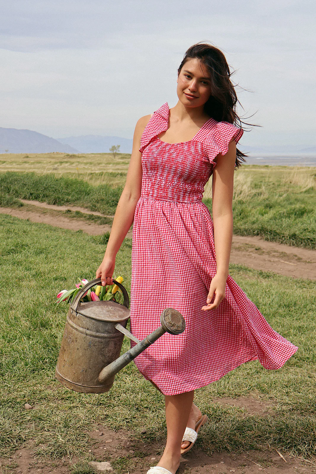 Dorothy Gingham Midi - Image 9