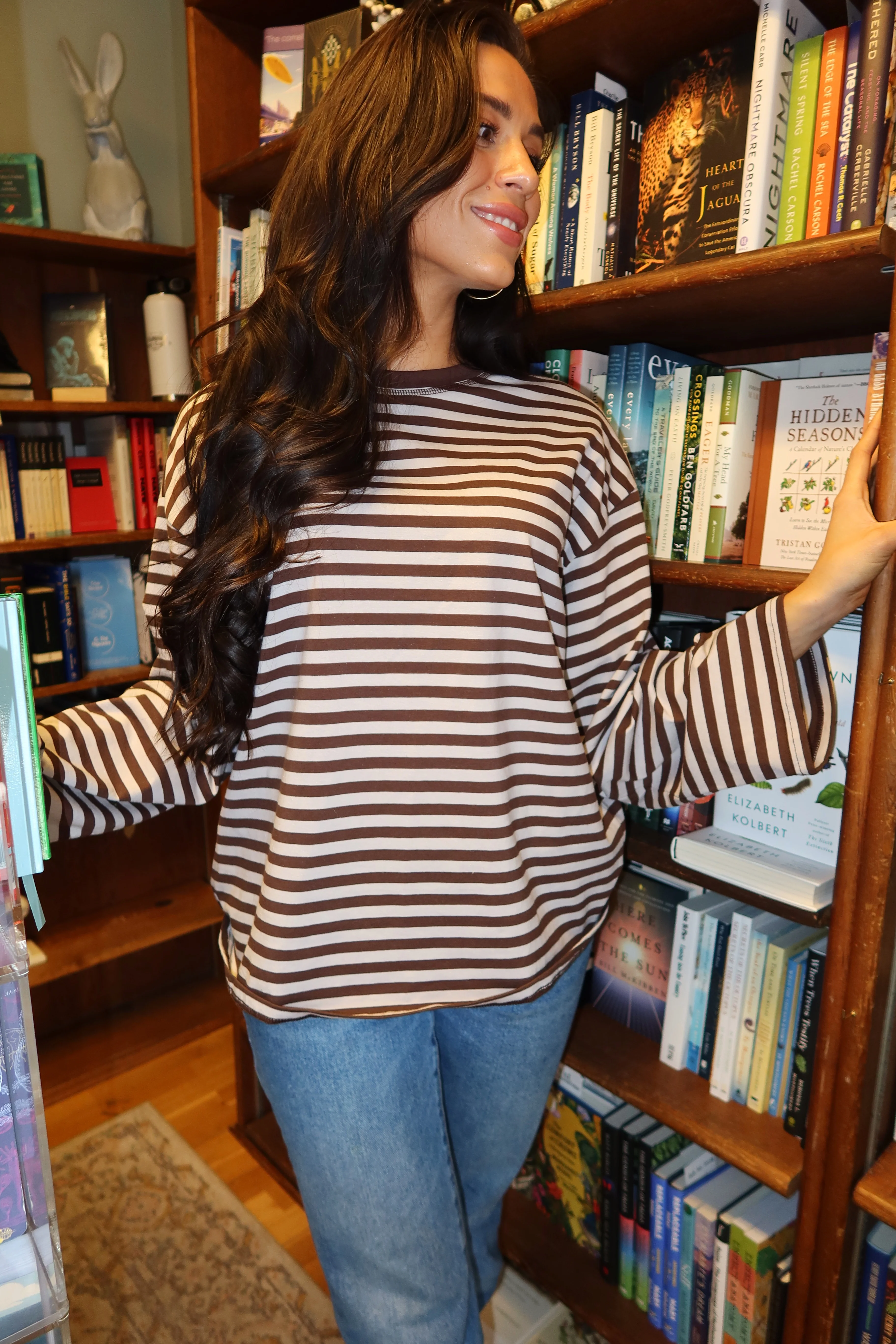 Elias Stripe Top in Grey - Image 7