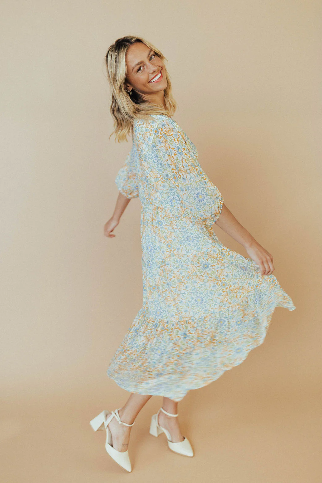 Elizabeth Floral Midi - Image 3