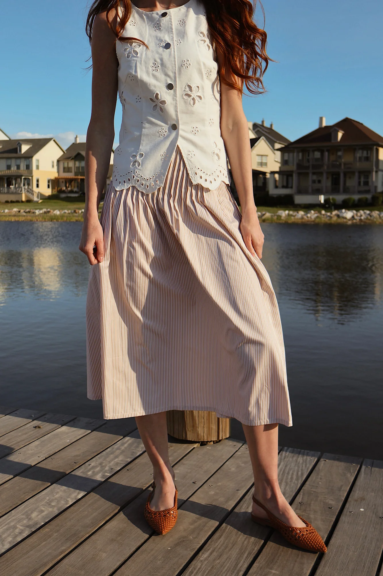 Ella Pinstripe Skirt - Image 4
