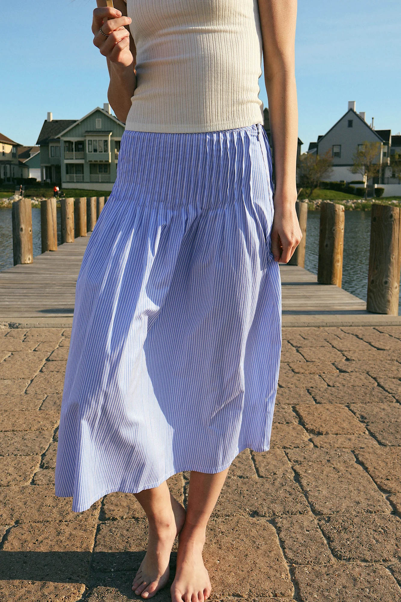 Ella Pinstripe Skirt - Image 7