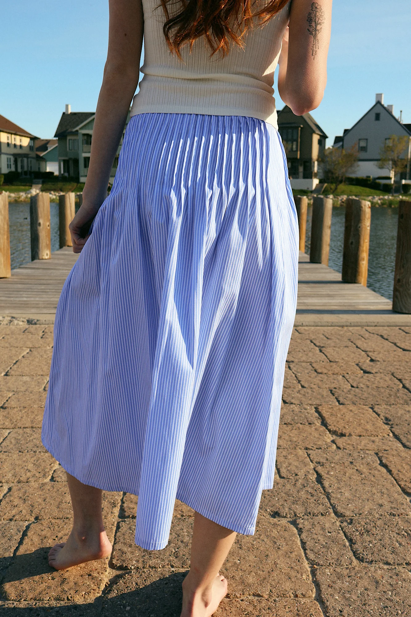 Ella Pinstripe Skirt - Image 8