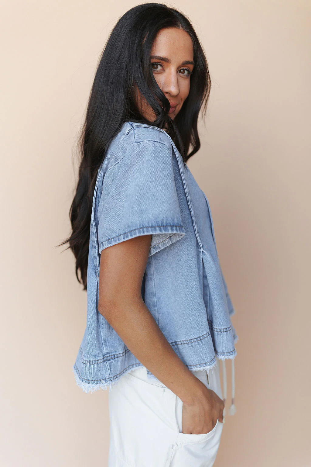 Elle Denim Top - Image 4