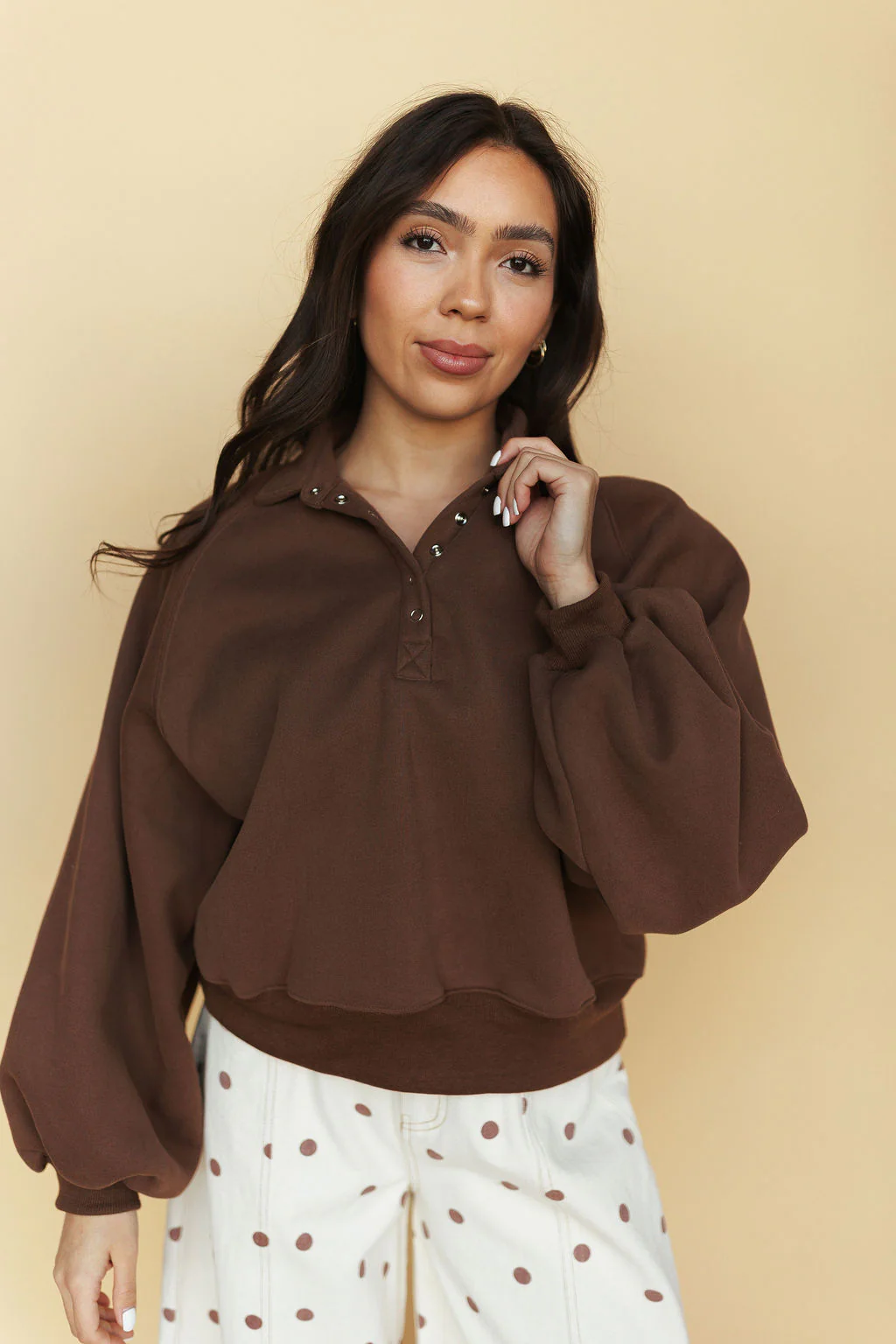Ember Pullover in Chocolate - Image 2