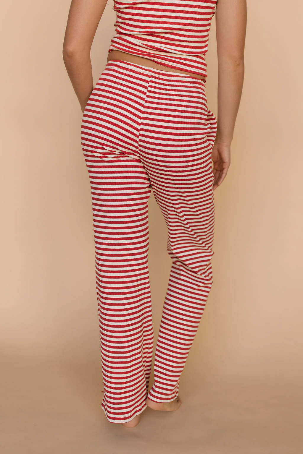 Emerson Stripe Pants in Red - Image 4