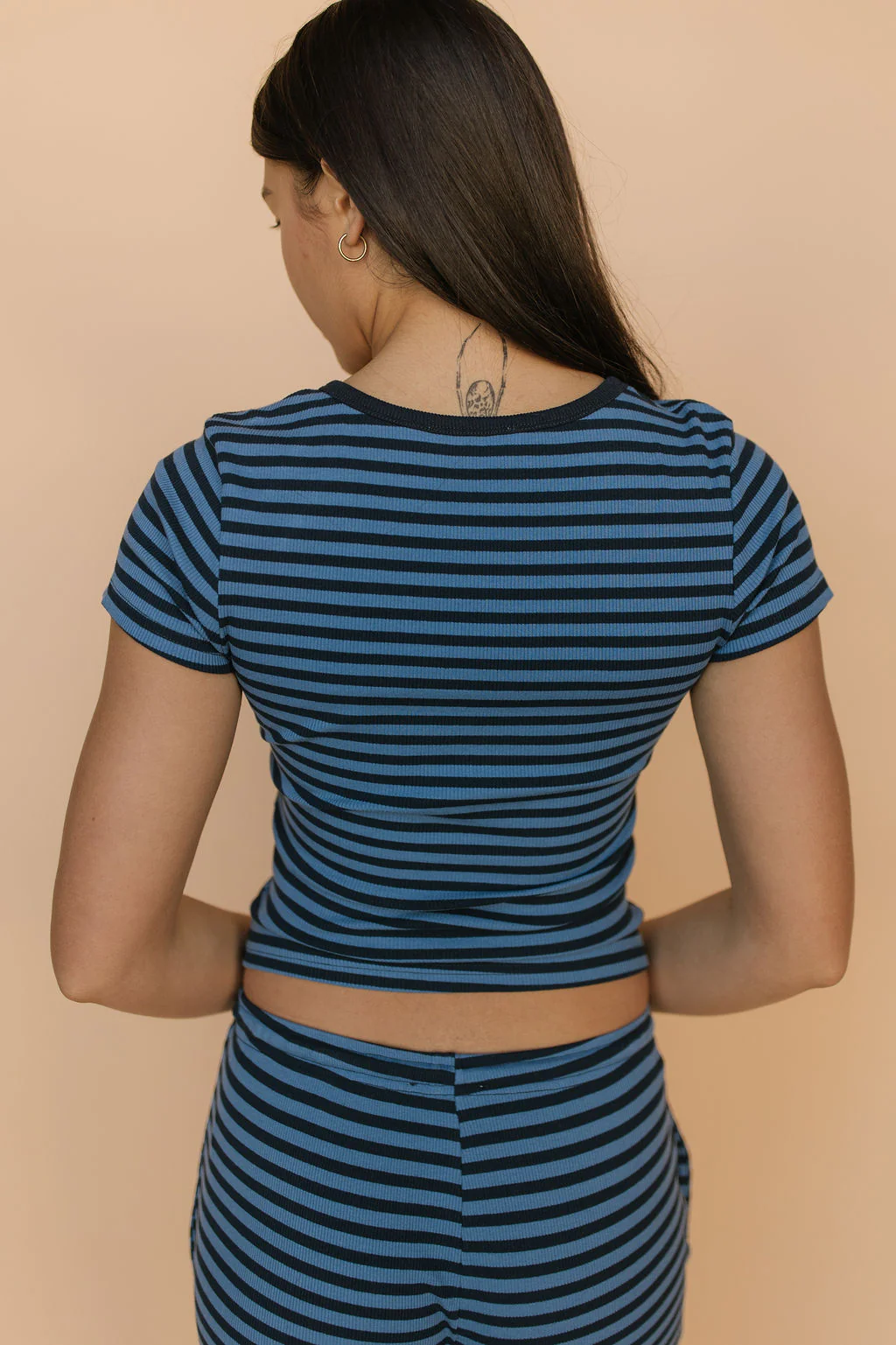 Emerson Stripe Top in Blue - Image 3