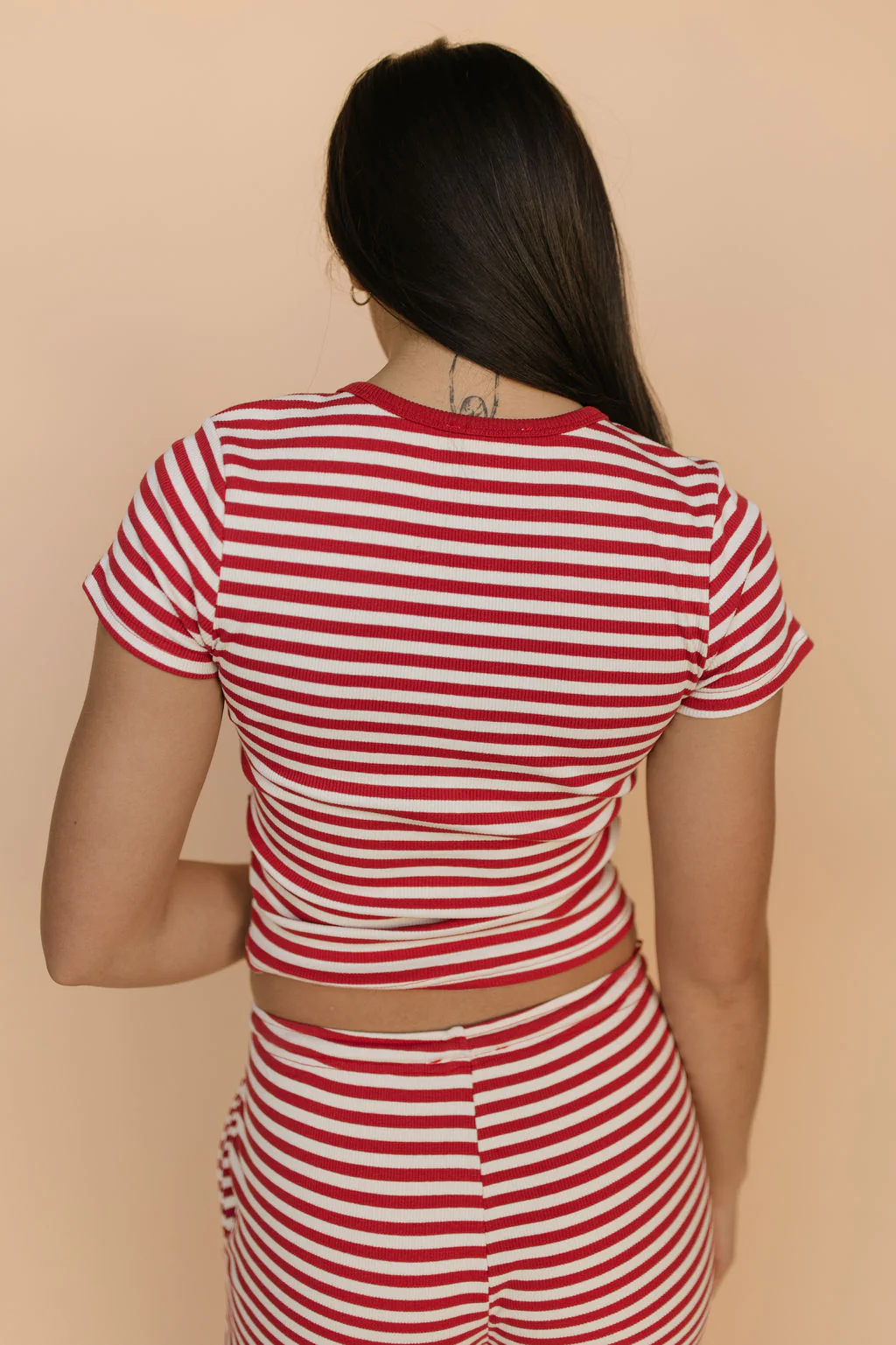 Emerson Stripe Top in Red - Image 3