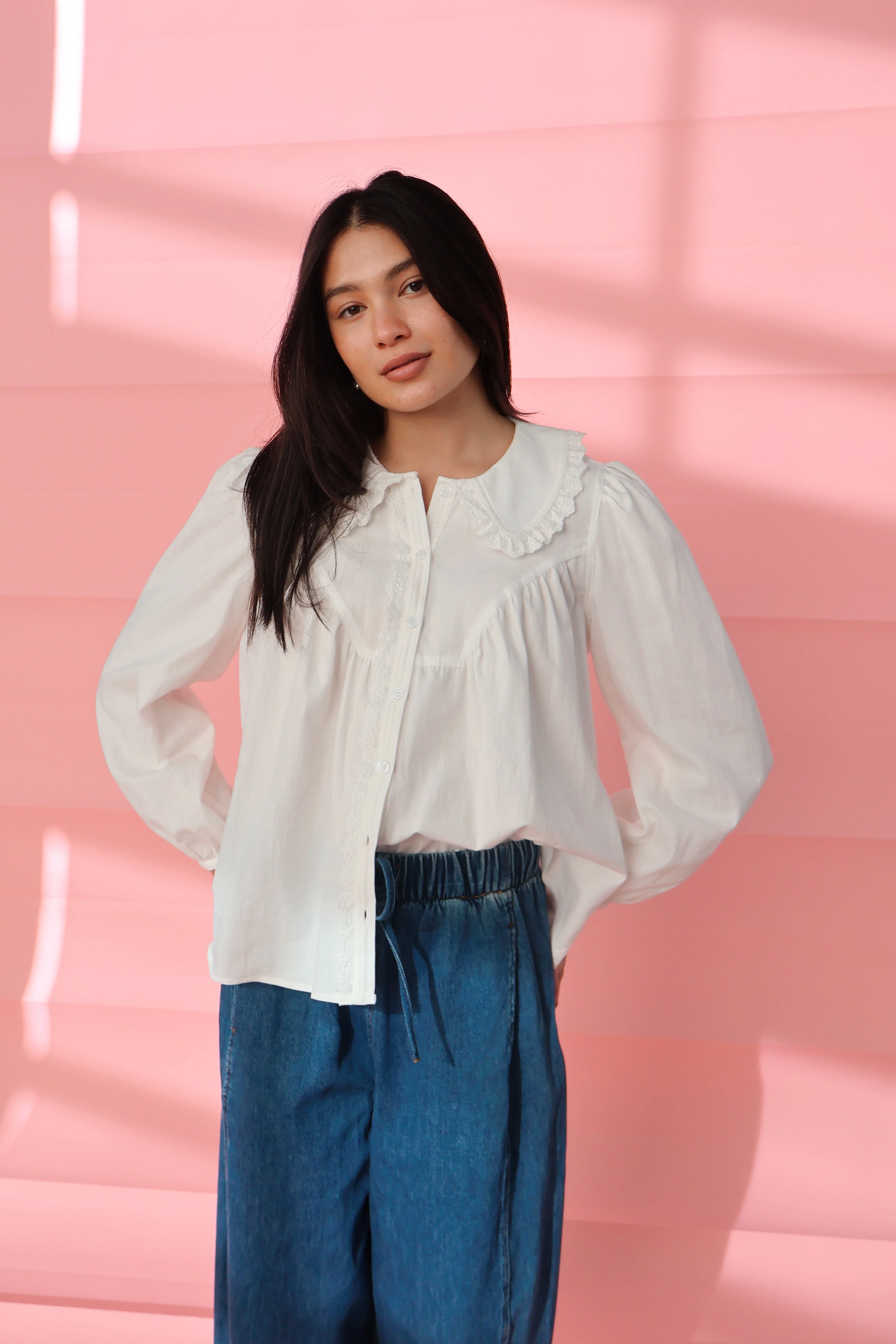 Everly White Blouse - Image 4