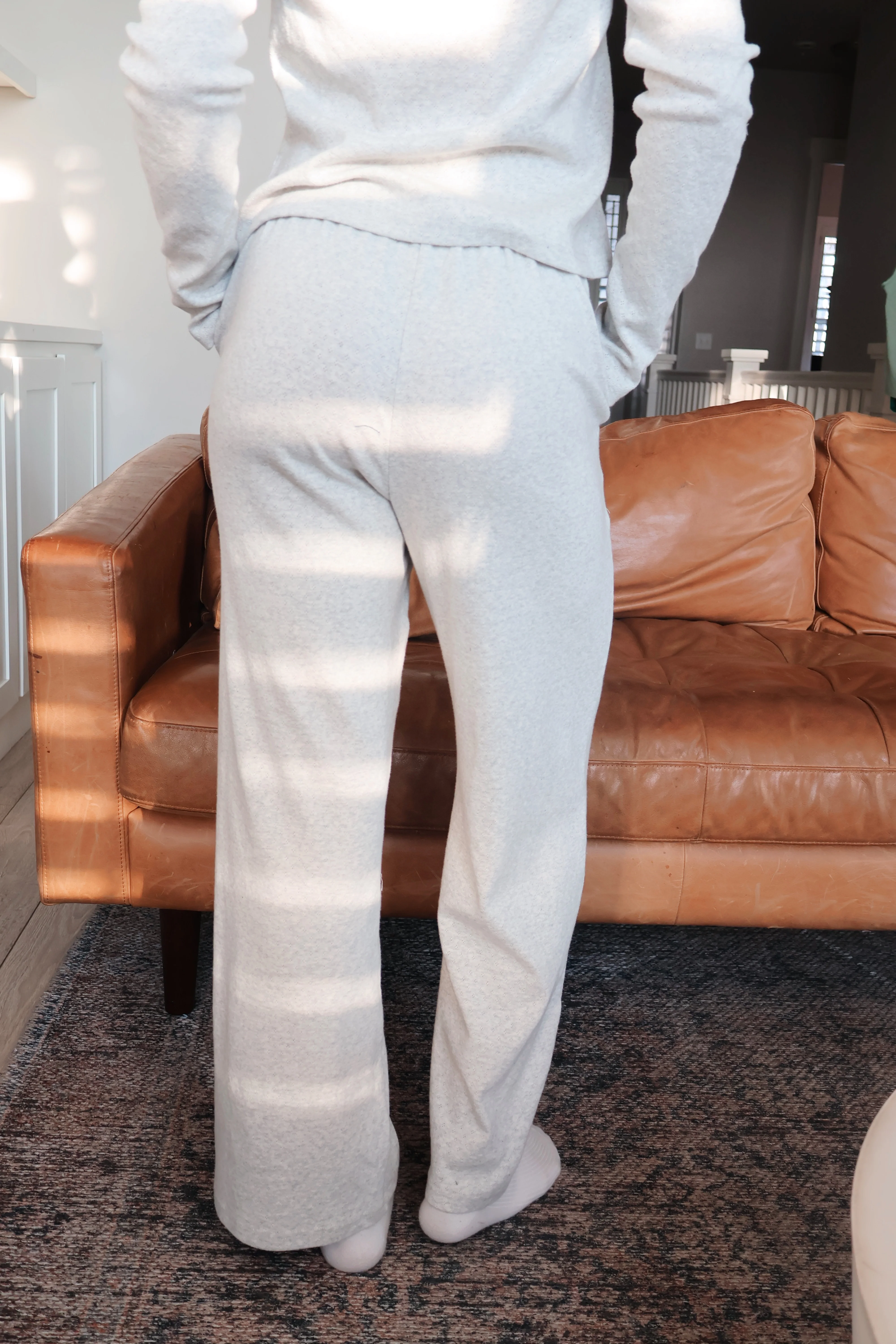 Everyday Feeling Pointelle Pants in Heather Grey - Image 2