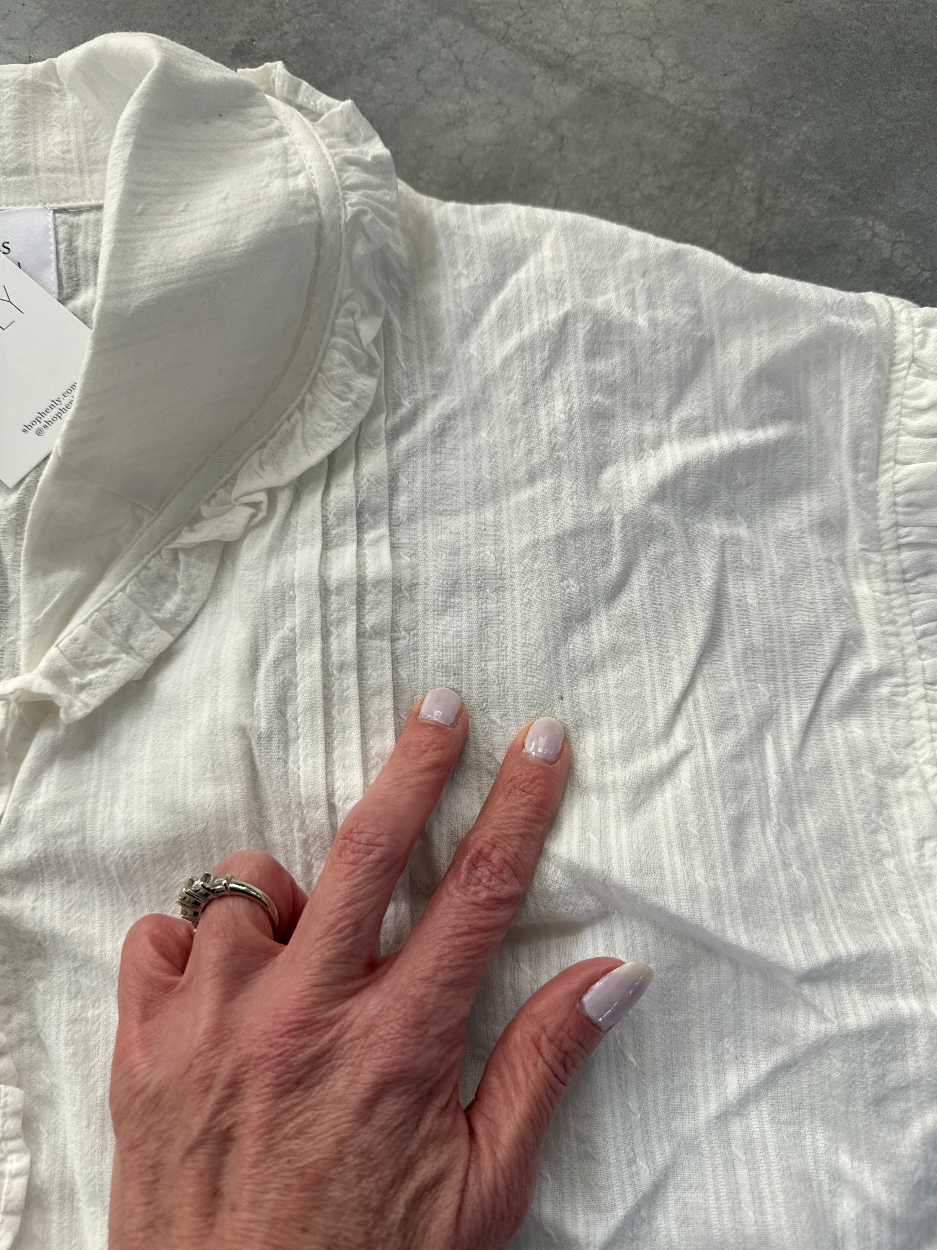 FINAL SALE - FLAWED Hattie Cotton Blouse - Small - Image 2
