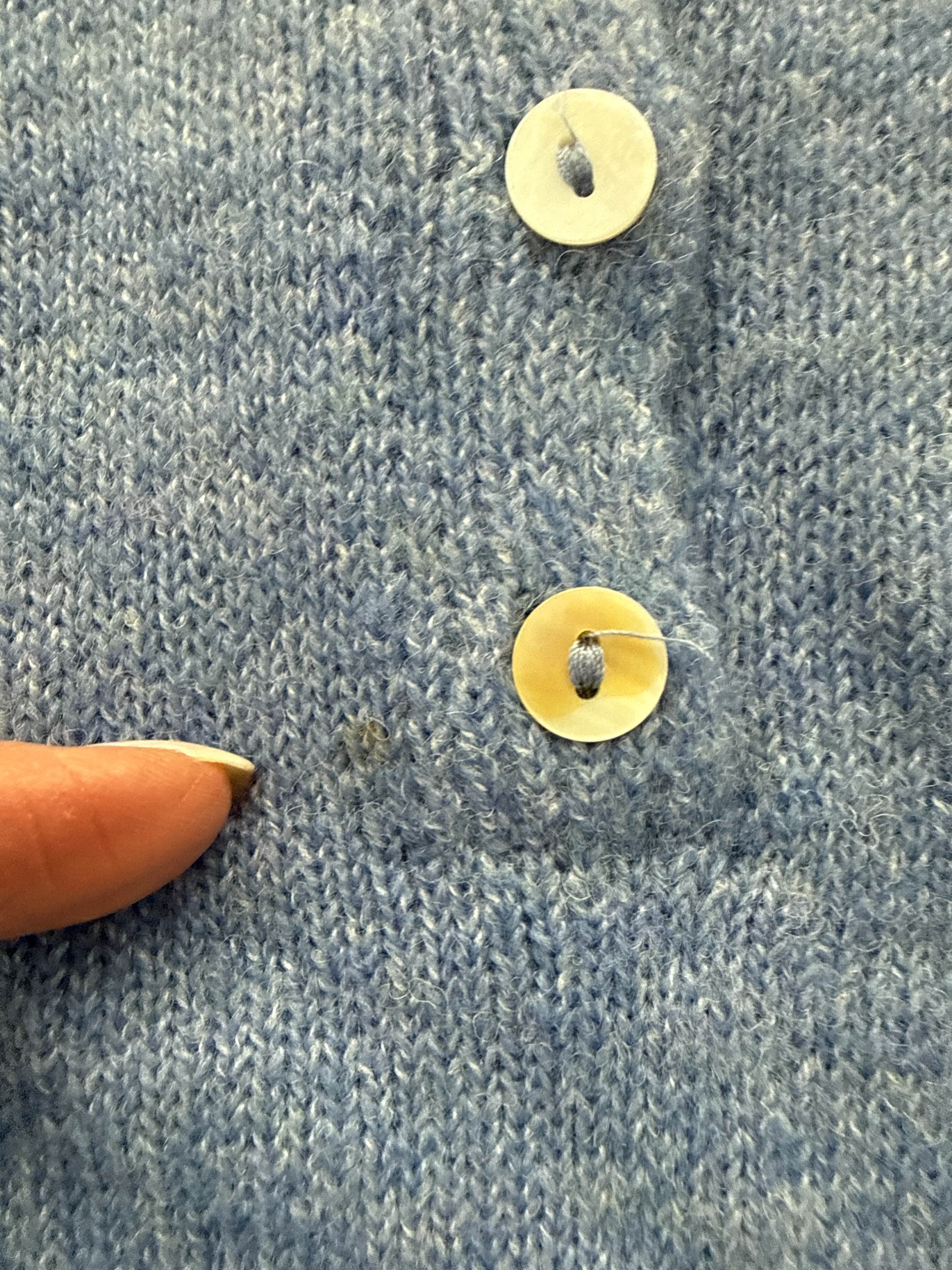FINAL SALE - FLAWED Piper Henley in Dusty Blue - Medium - Image 3