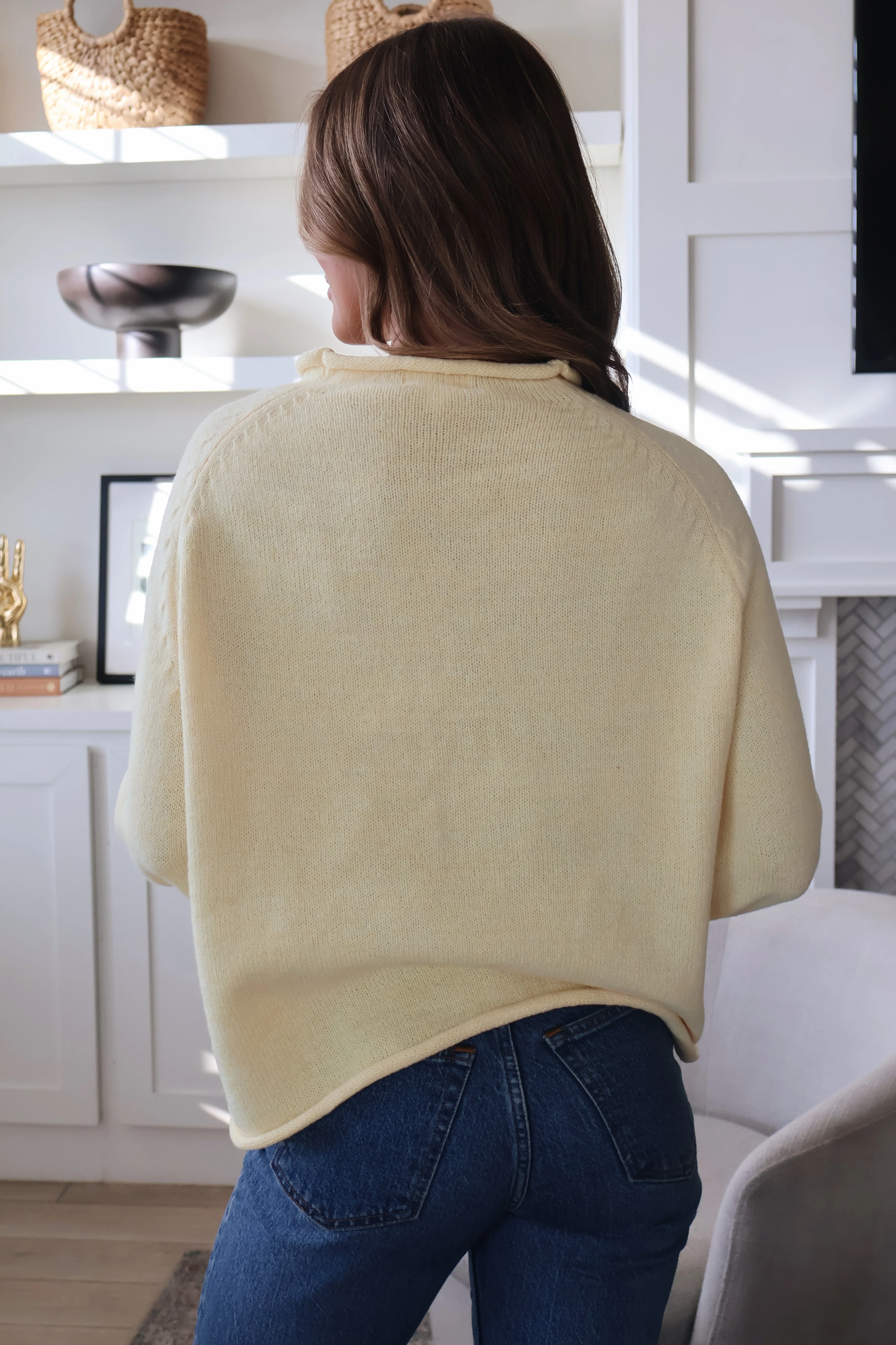Fish N Chic Sweater in Butter - Image 3