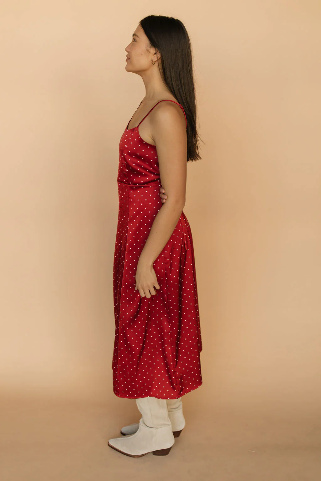 Forever Young Satin Polkadot Dress - Image 5