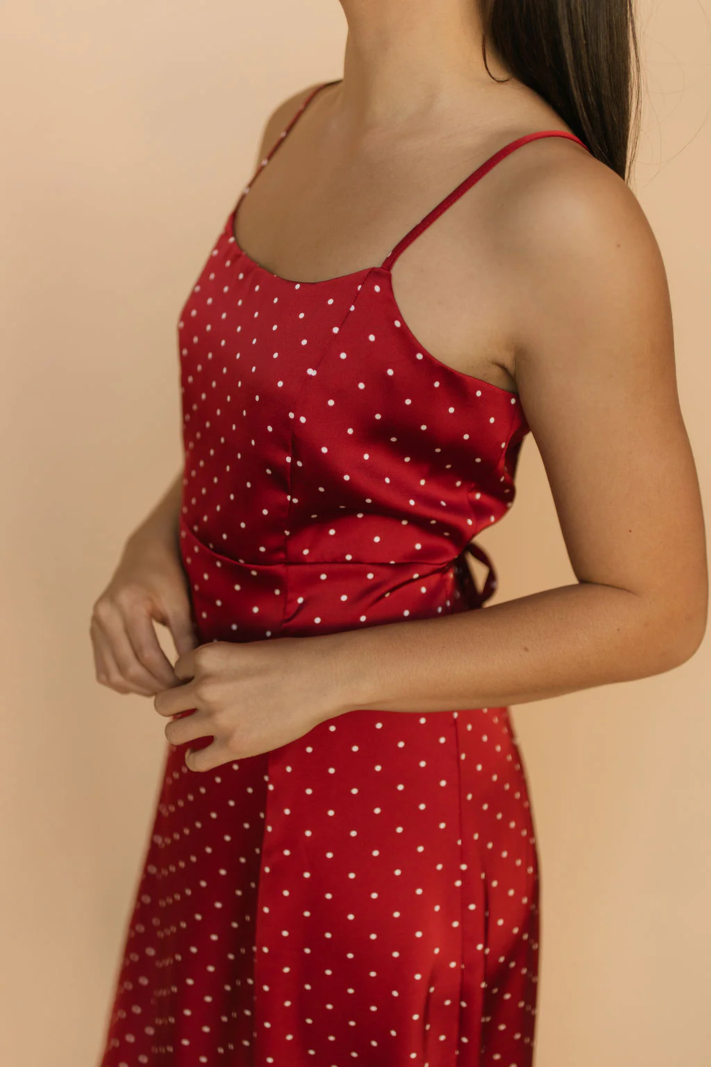 Forever Young Satin Polkadot Dress - Image 6