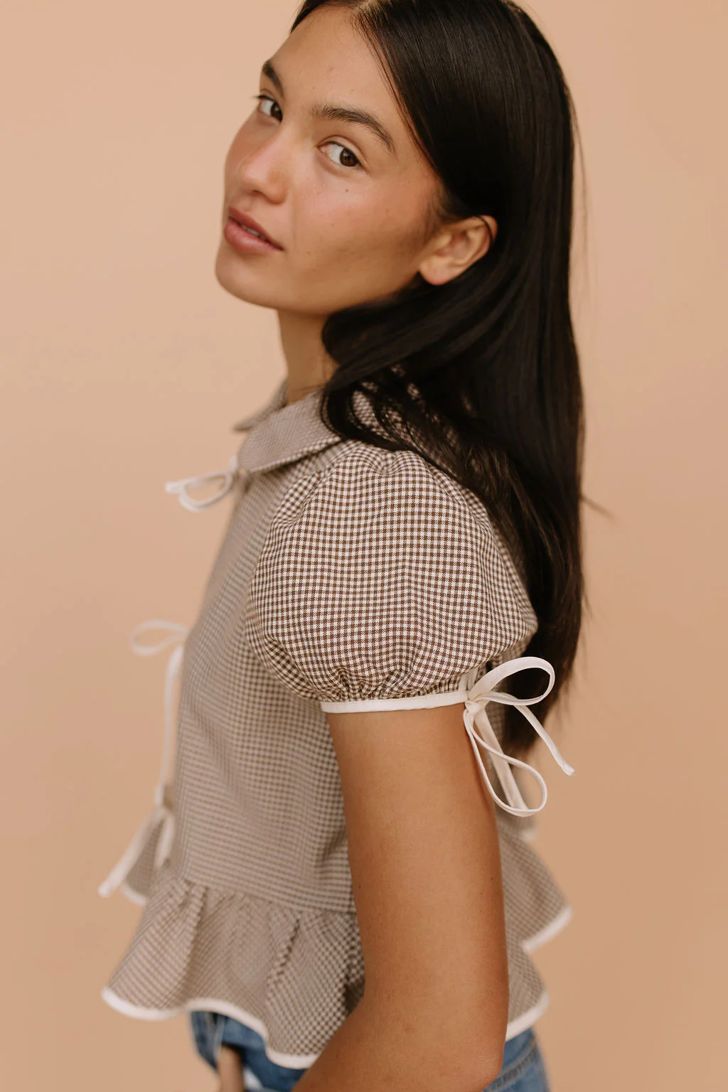 Francis Gingham Blouse - Image 4