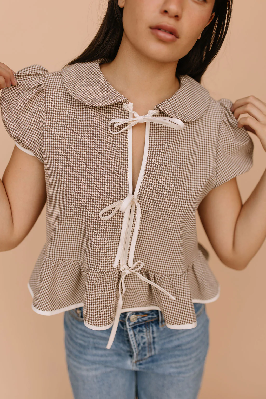 Francis Gingham Blouse - Image 6